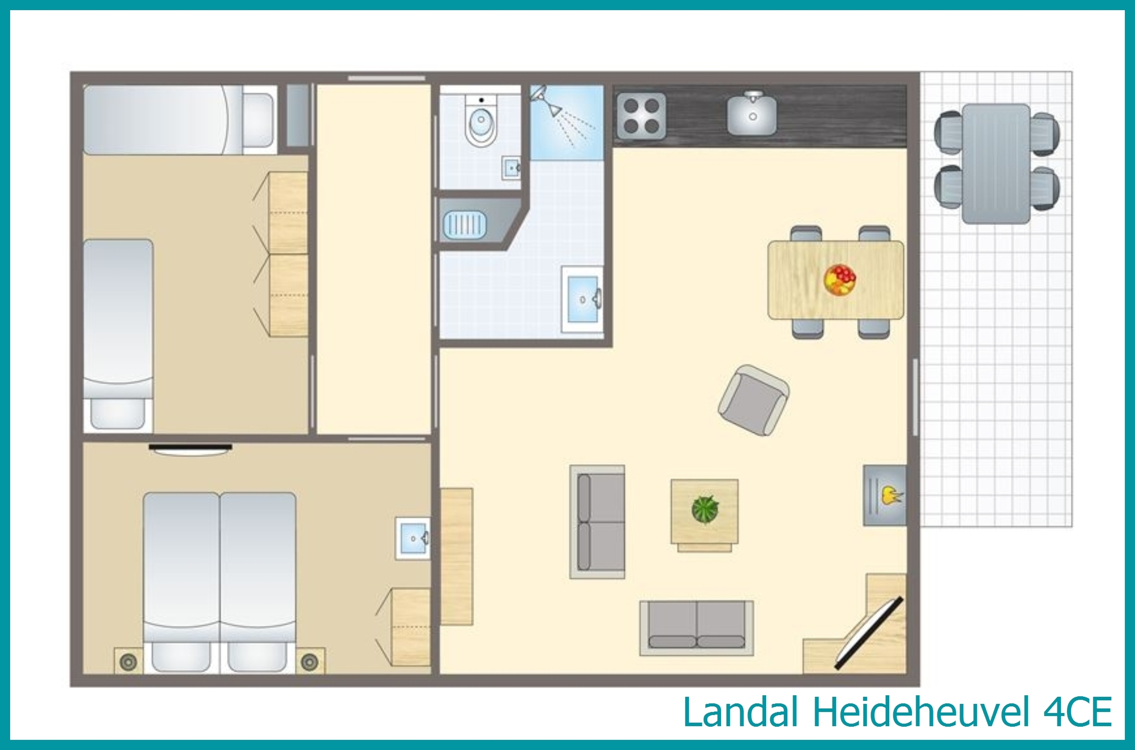 4-persoons bungalow 4CE in Heideheuvel
