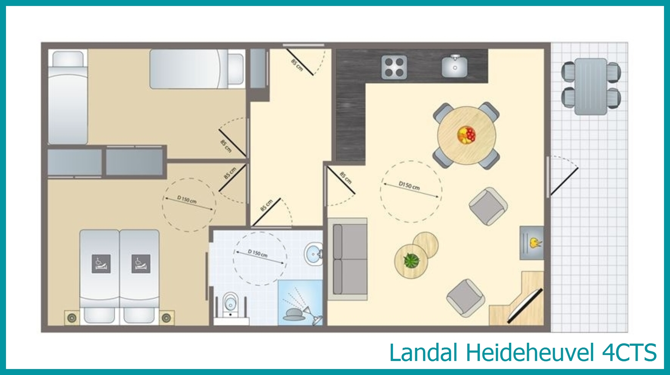 4-persoons bungalow 4CTS in Heideheuvel
