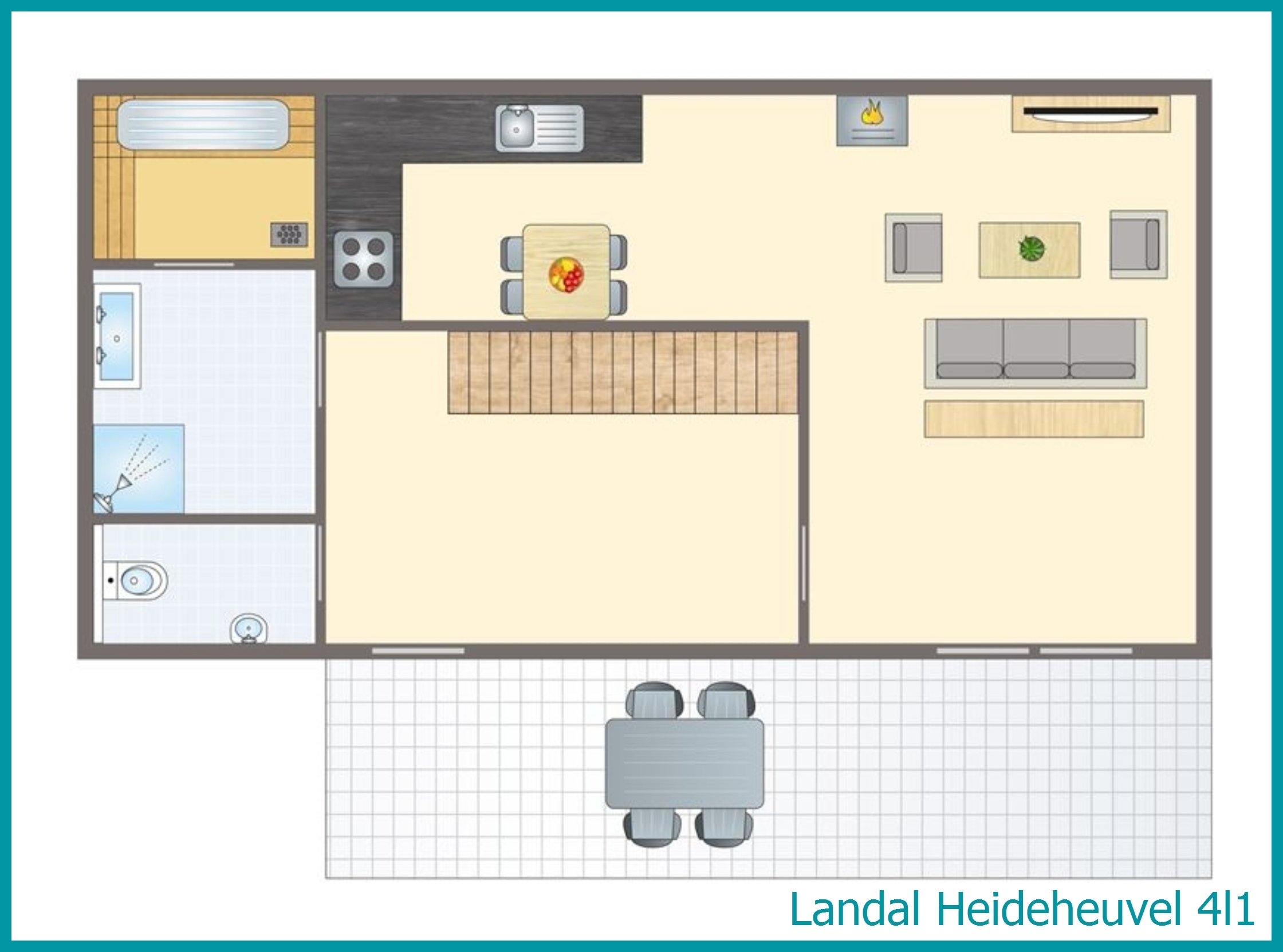 4-persoons bungalow 4l1 in Heideheuvel