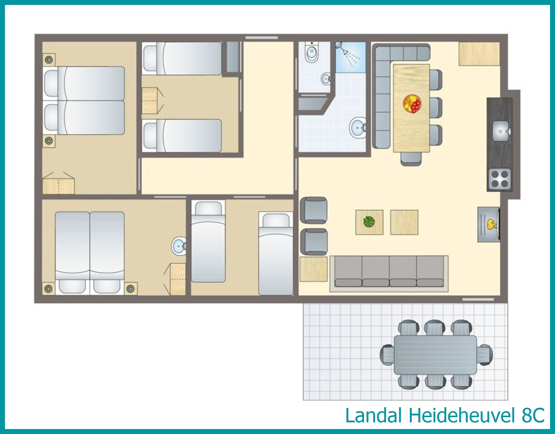 8-persoons bungalow 8C in Heideheuvel