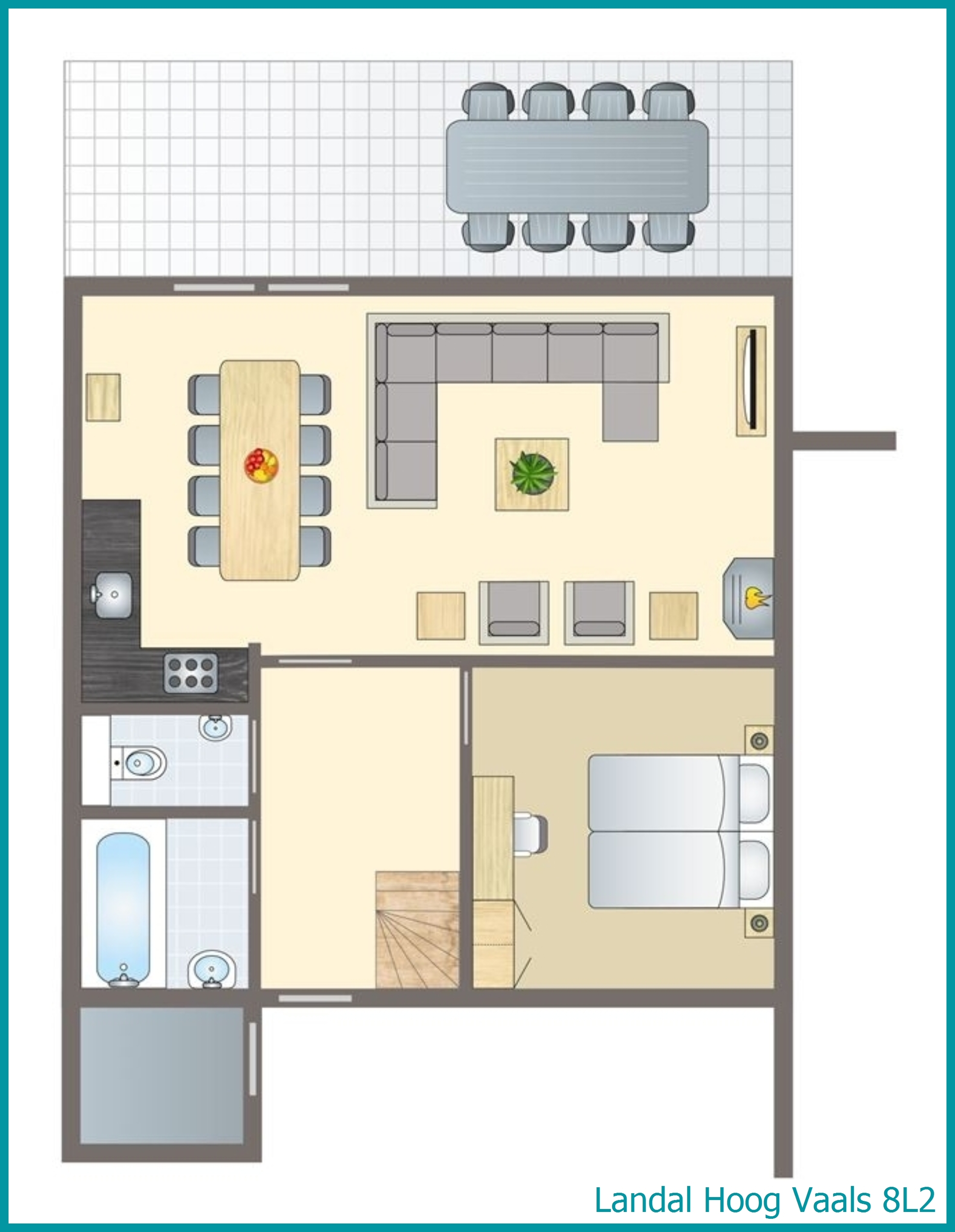 bungalow 8 personnes 8L2 à Hoog Vaals