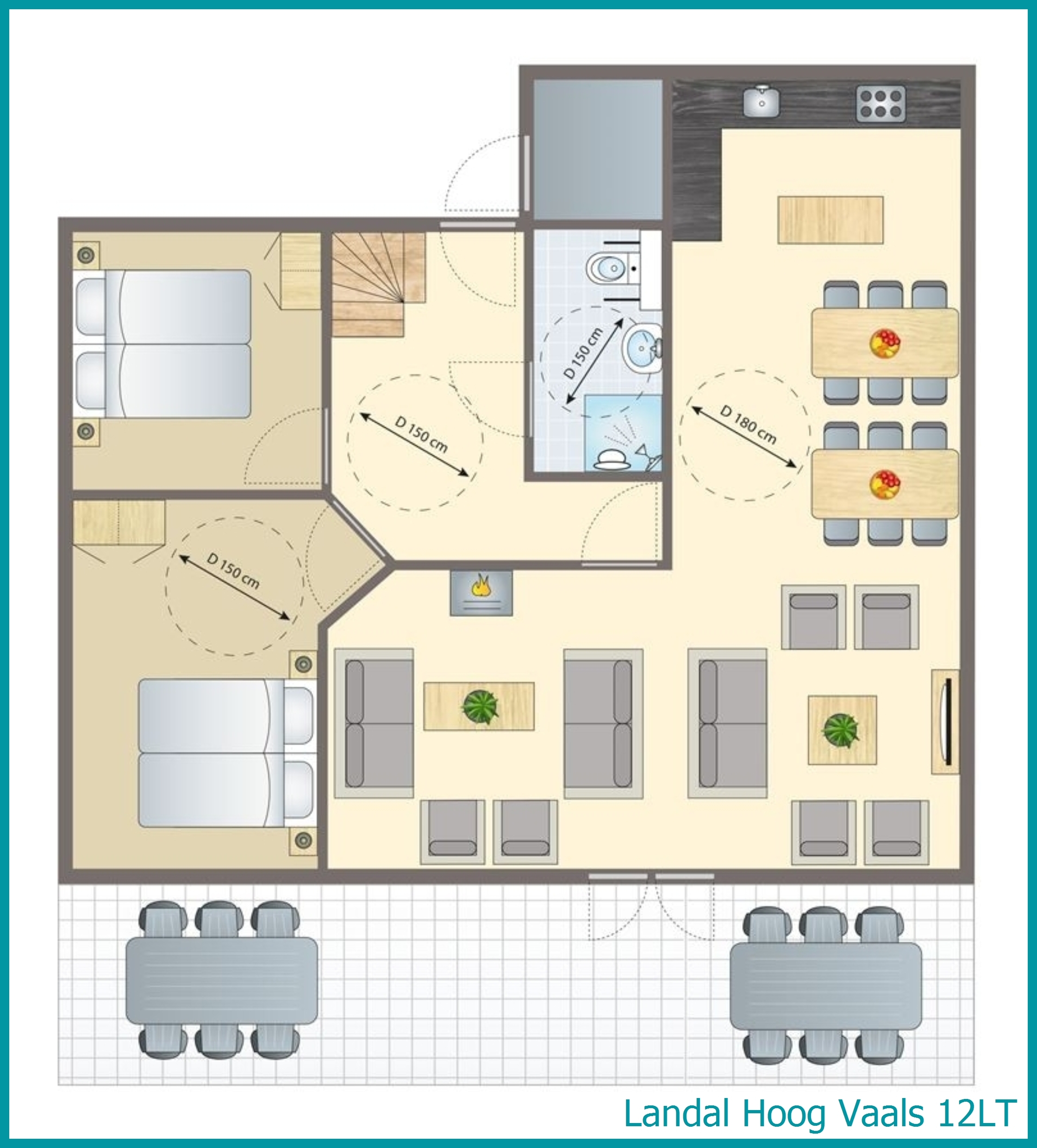 12-persoons bungalow 12LT in Hoog Vaals