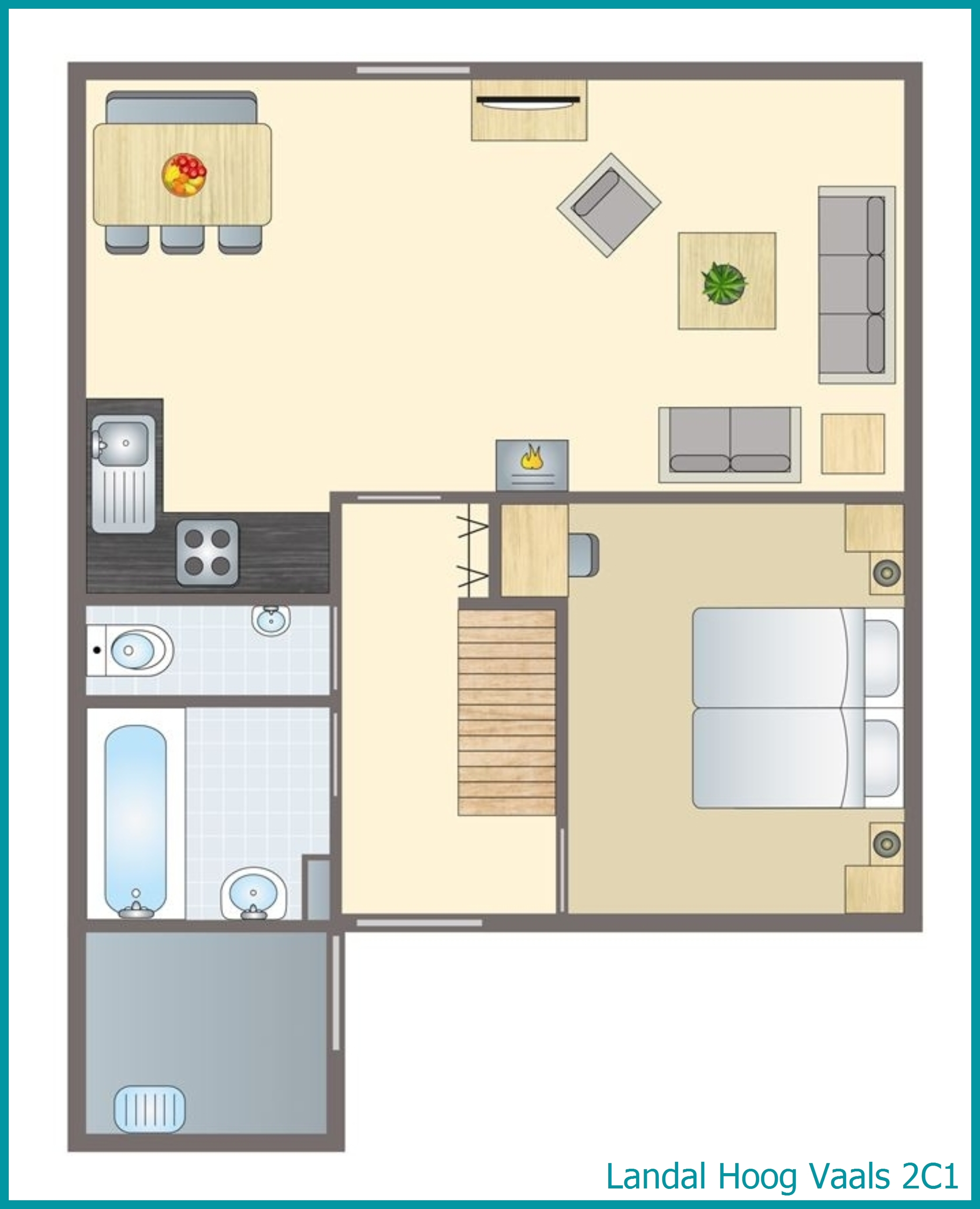 2-persoons bungalow 2C1 in Hoog Vaals