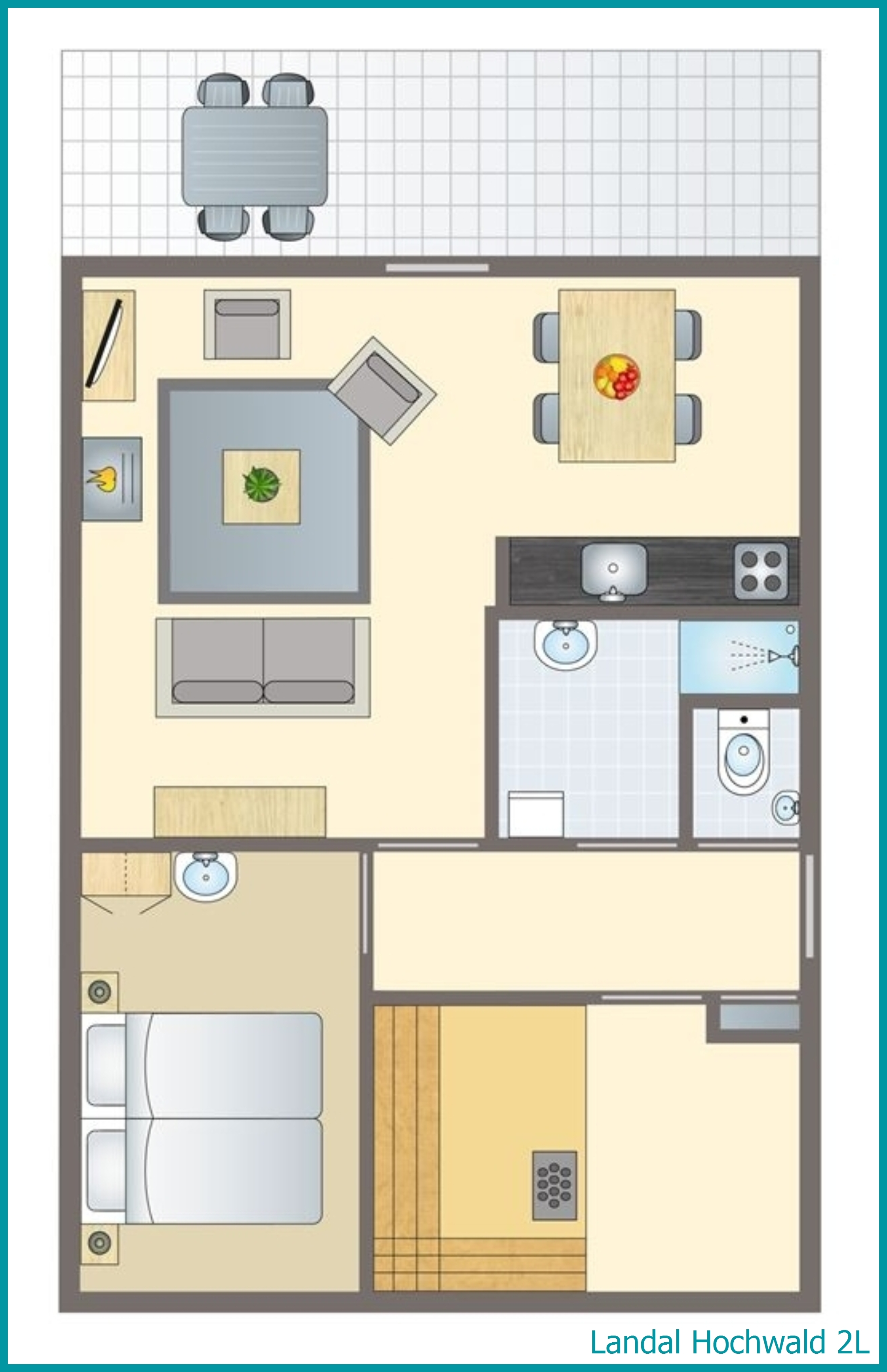 bungalow 2 personnes 2L à Hochwald