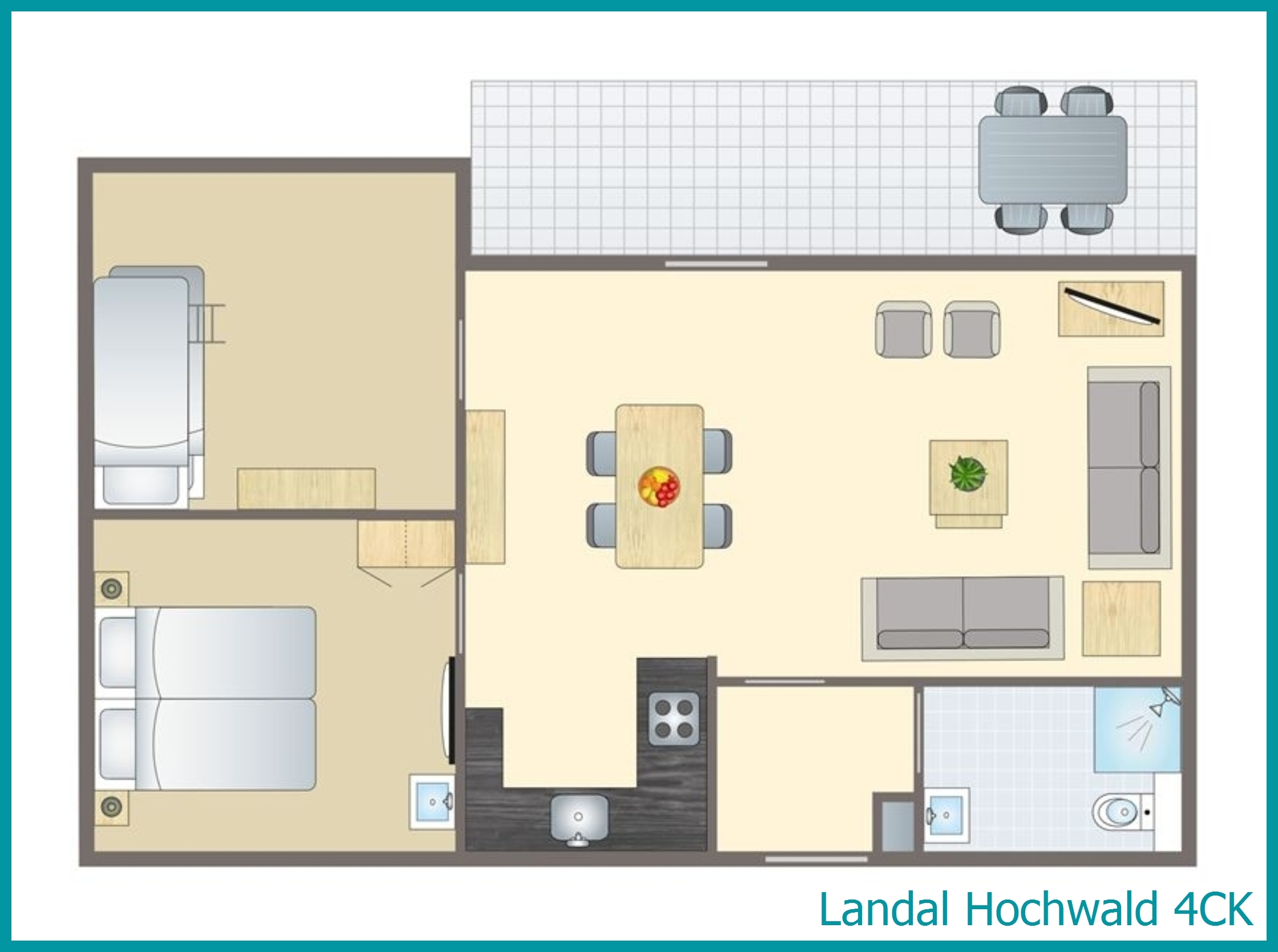 bungalow enfant 4 personnes 4CK à Hochwald