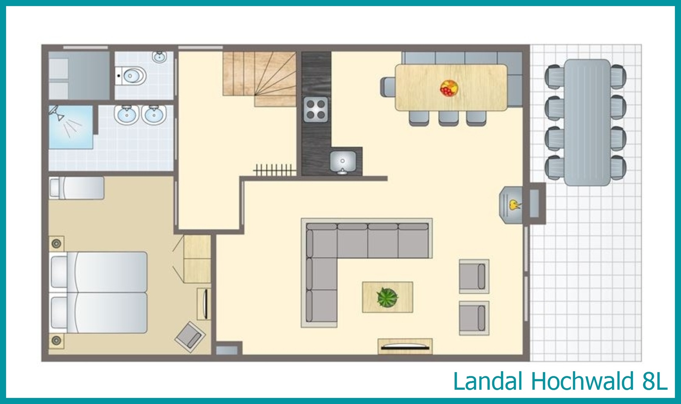 Bungalow 12 personnes 8L à Hochwald