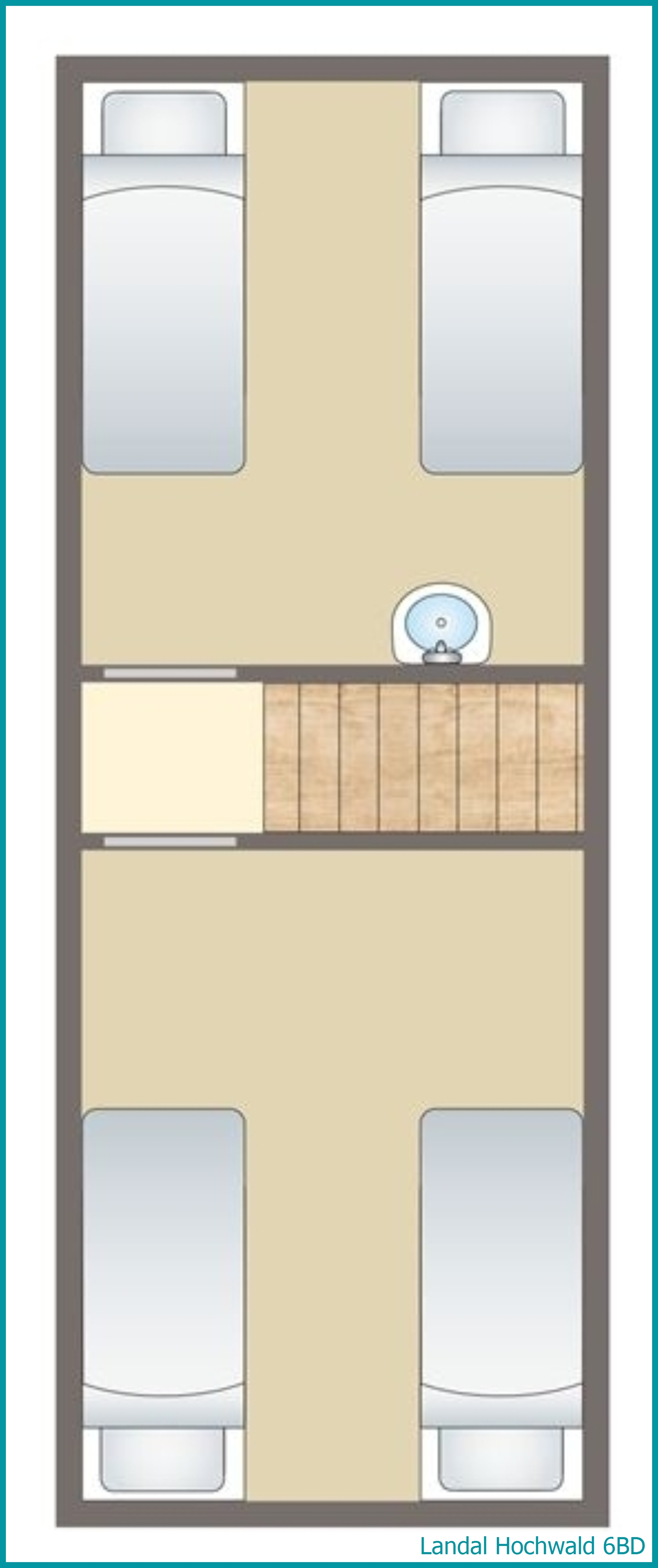 6-persoons hondenbungalow 6BD in Hochwald