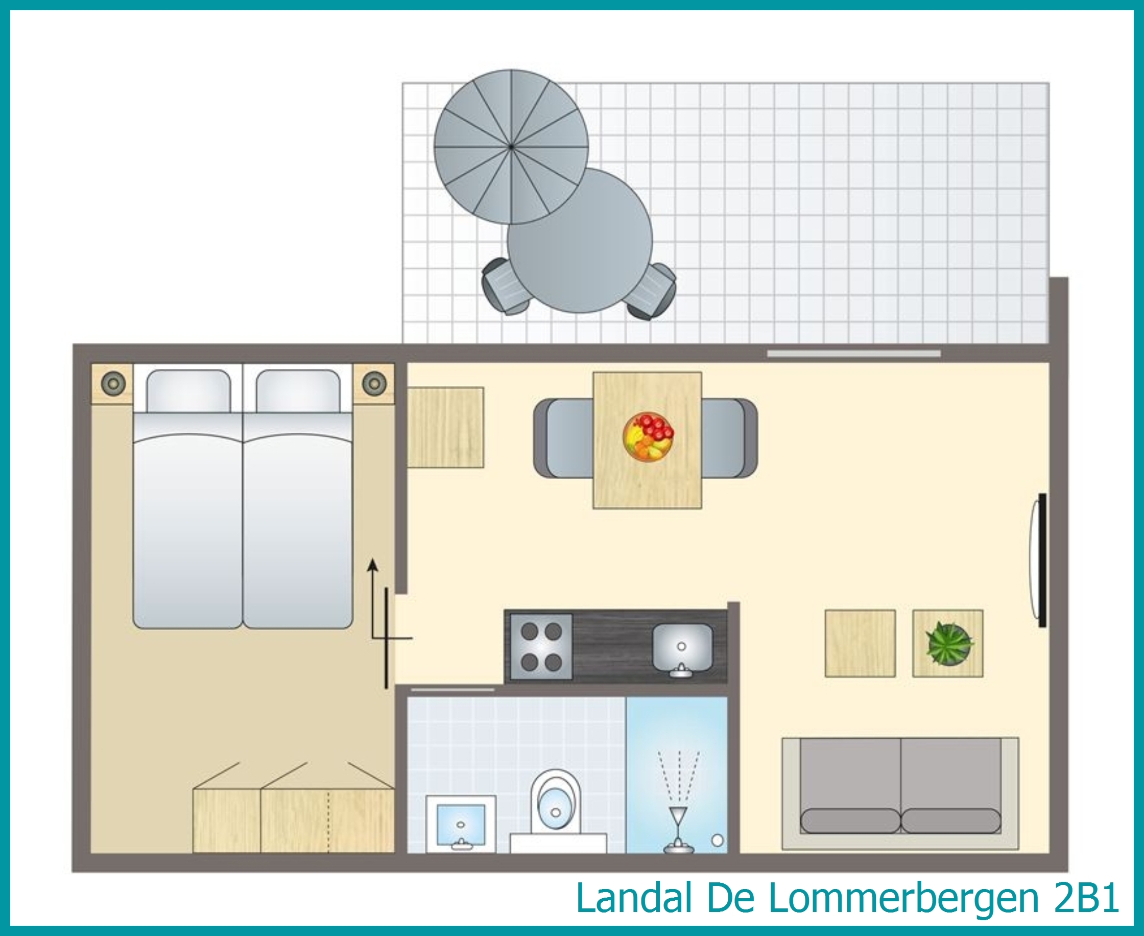 Bungalow 2B1 à De Lommerbergen