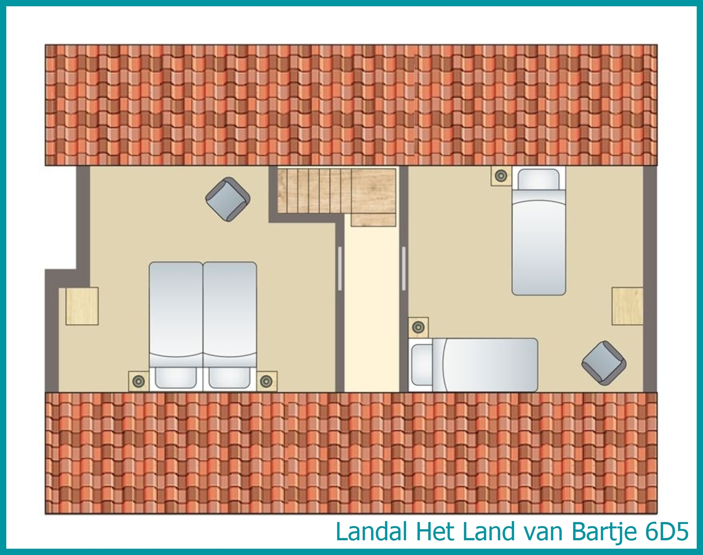 6-persoons bungalow 6D5 in Het Land van Bartje