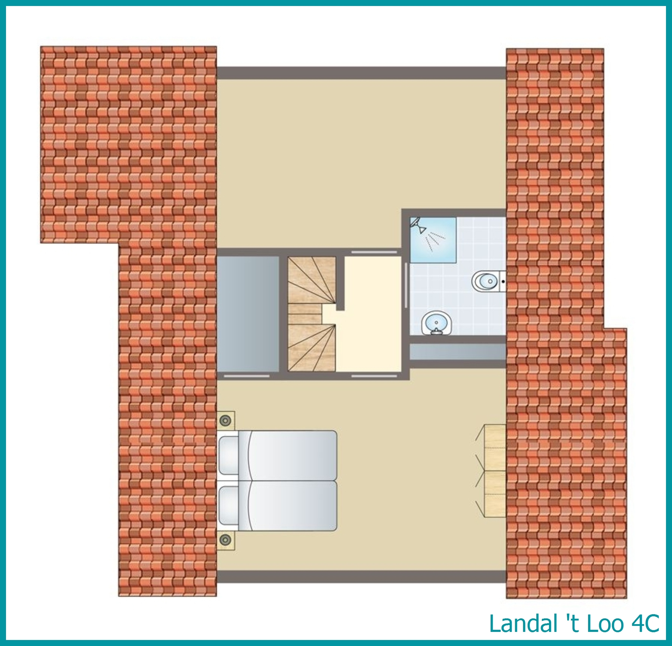 bungalow 4 personnes 4C à 't Loo