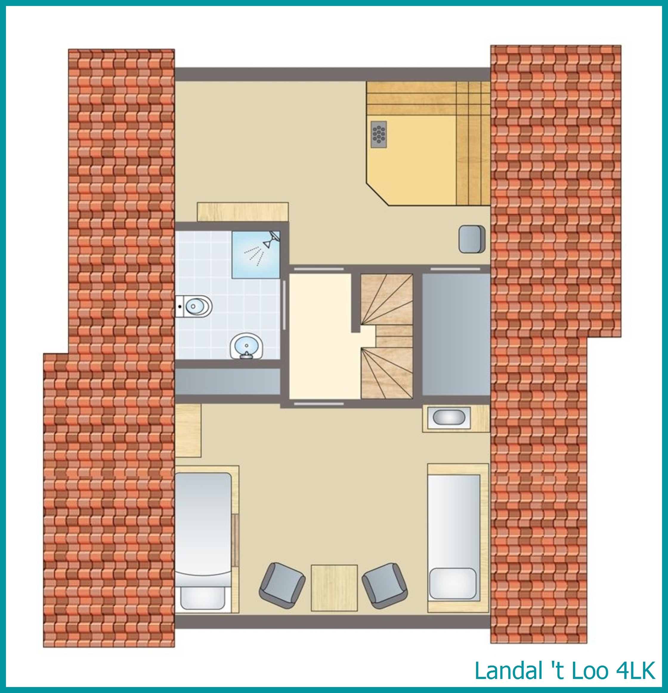 bungalow enfant 4 personnes 4LK à 't Loo