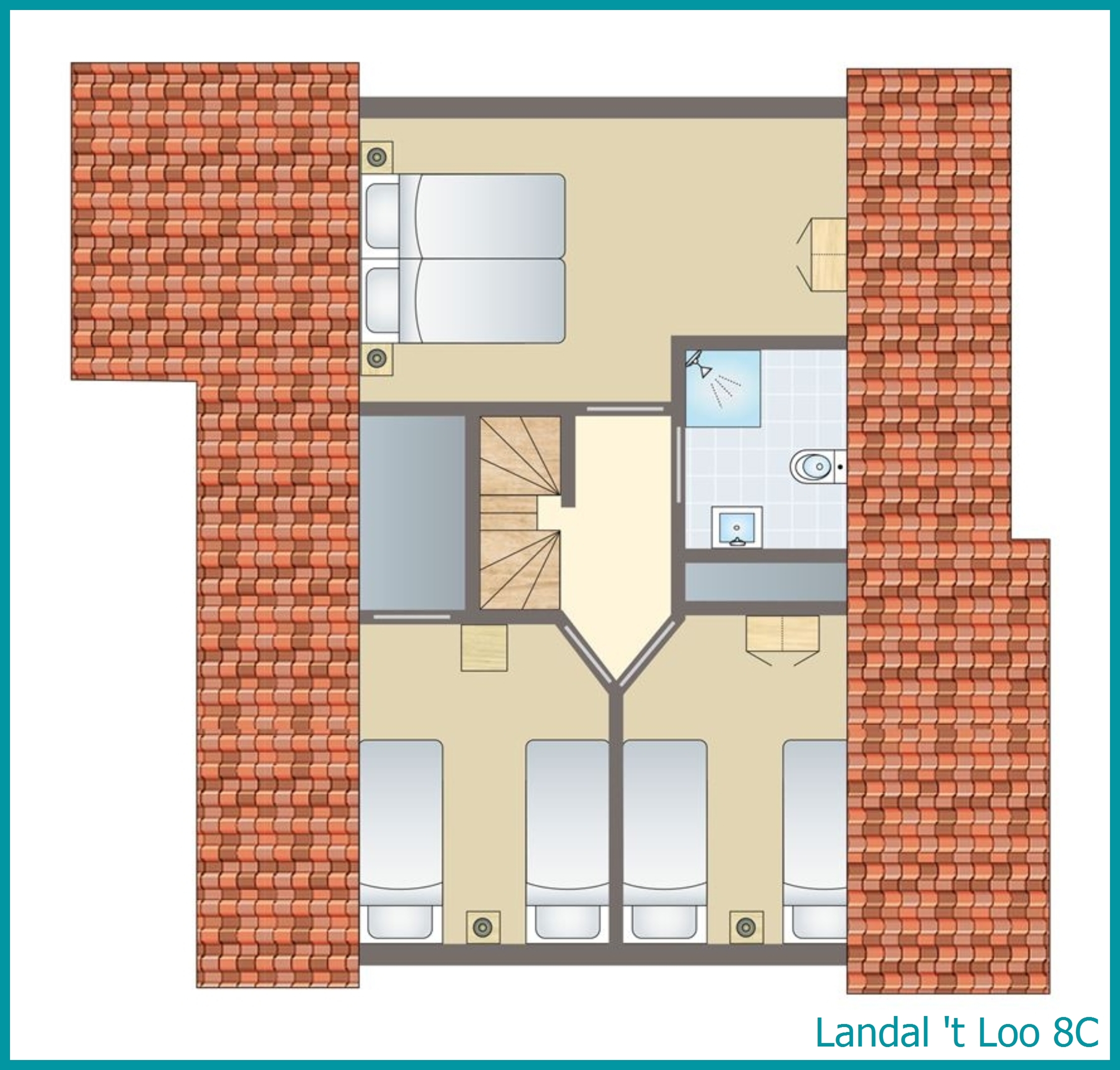 bungalow 8 personnes 8C à 't Loo