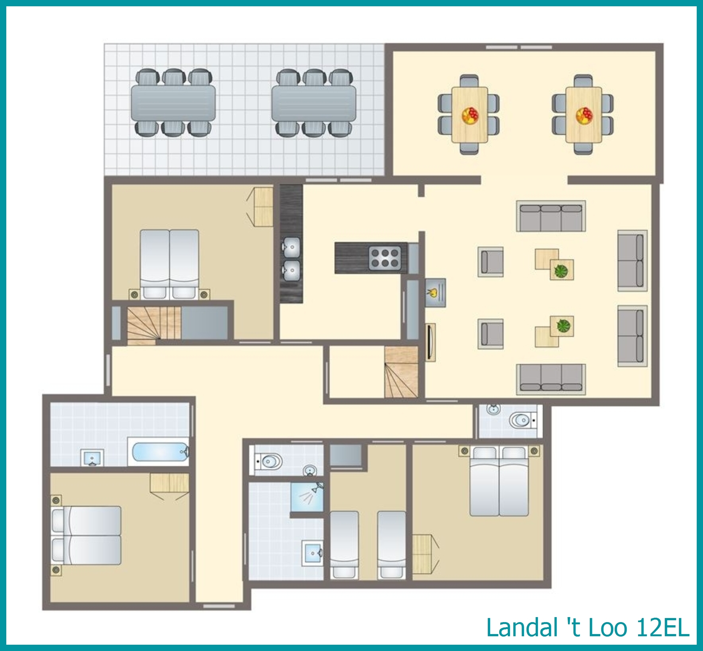 12-persoons landhuis 12EL in 't Loo