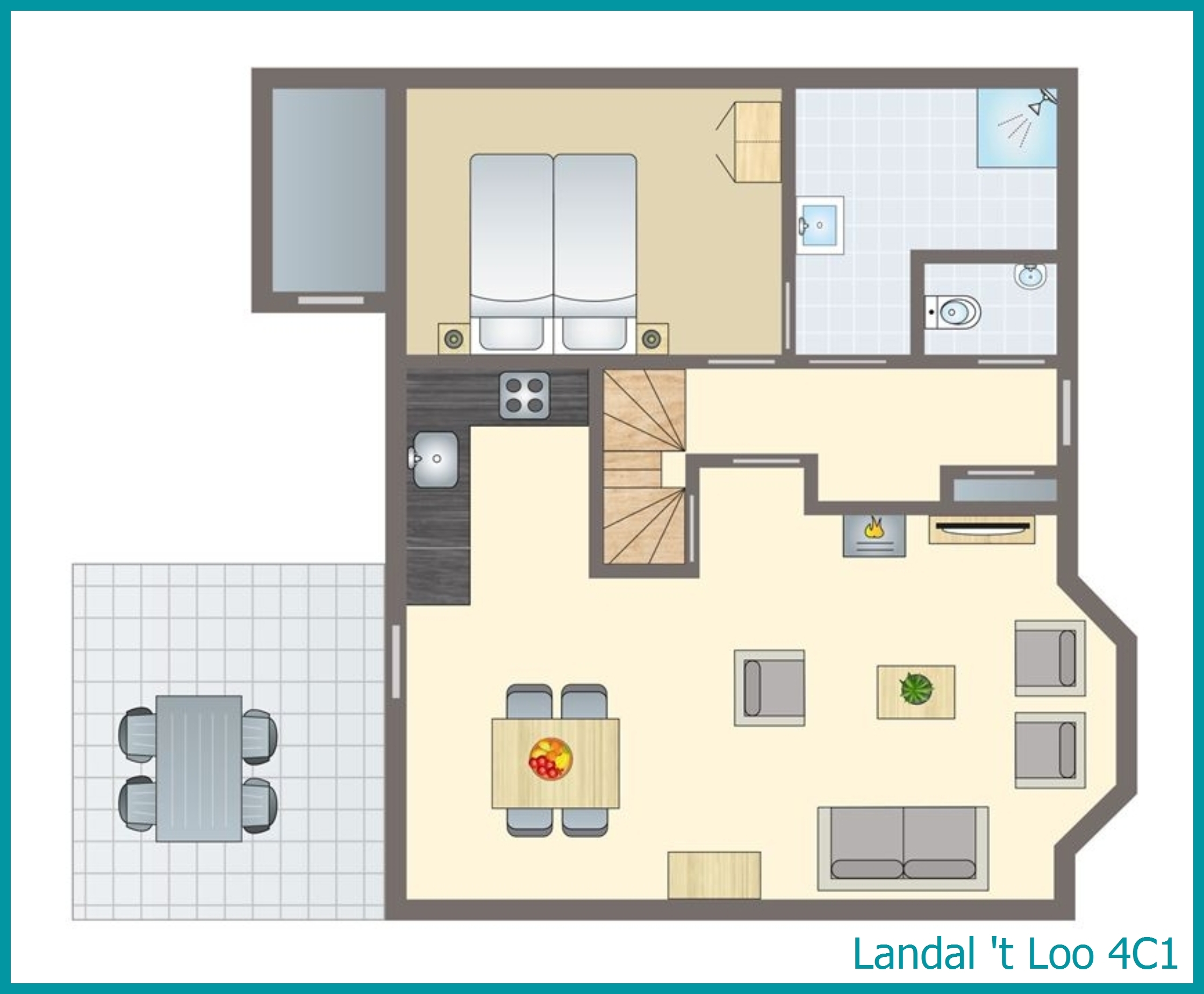 4-persoons bungalow 4C1 in 't Loo