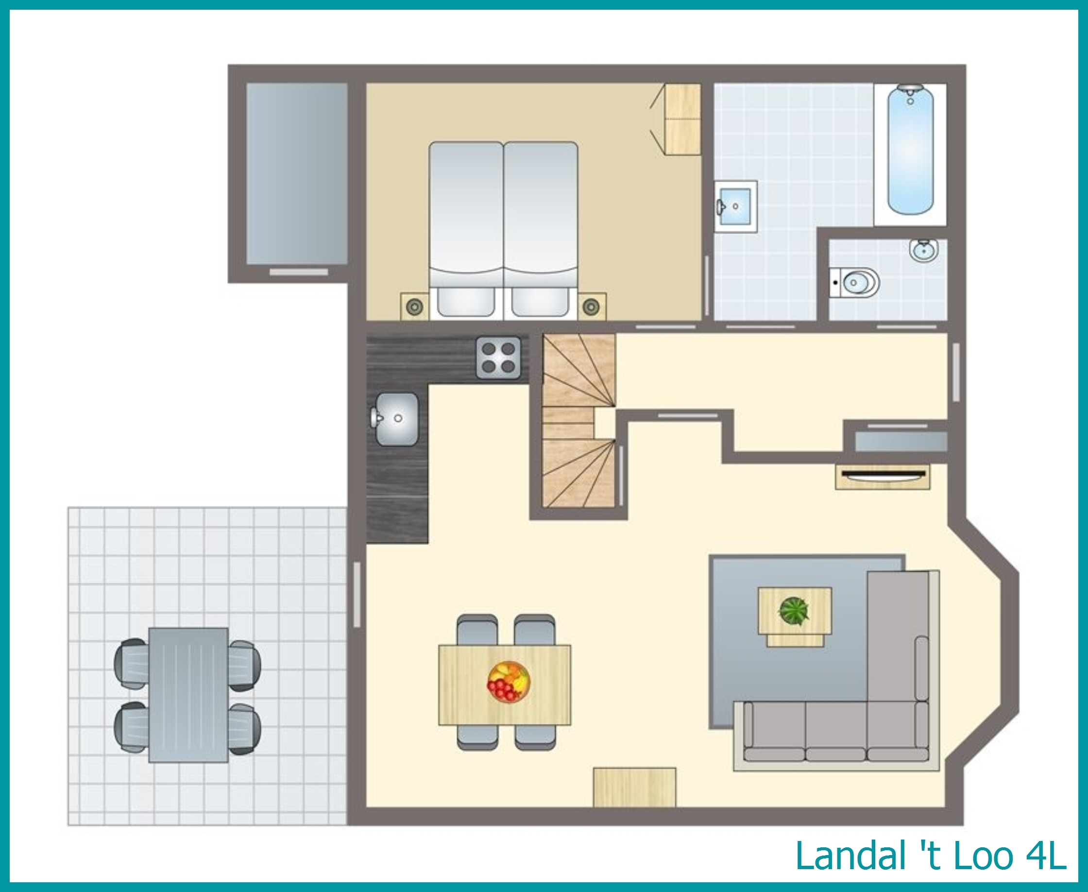 4-persoons bungalow 4L in 't Loo