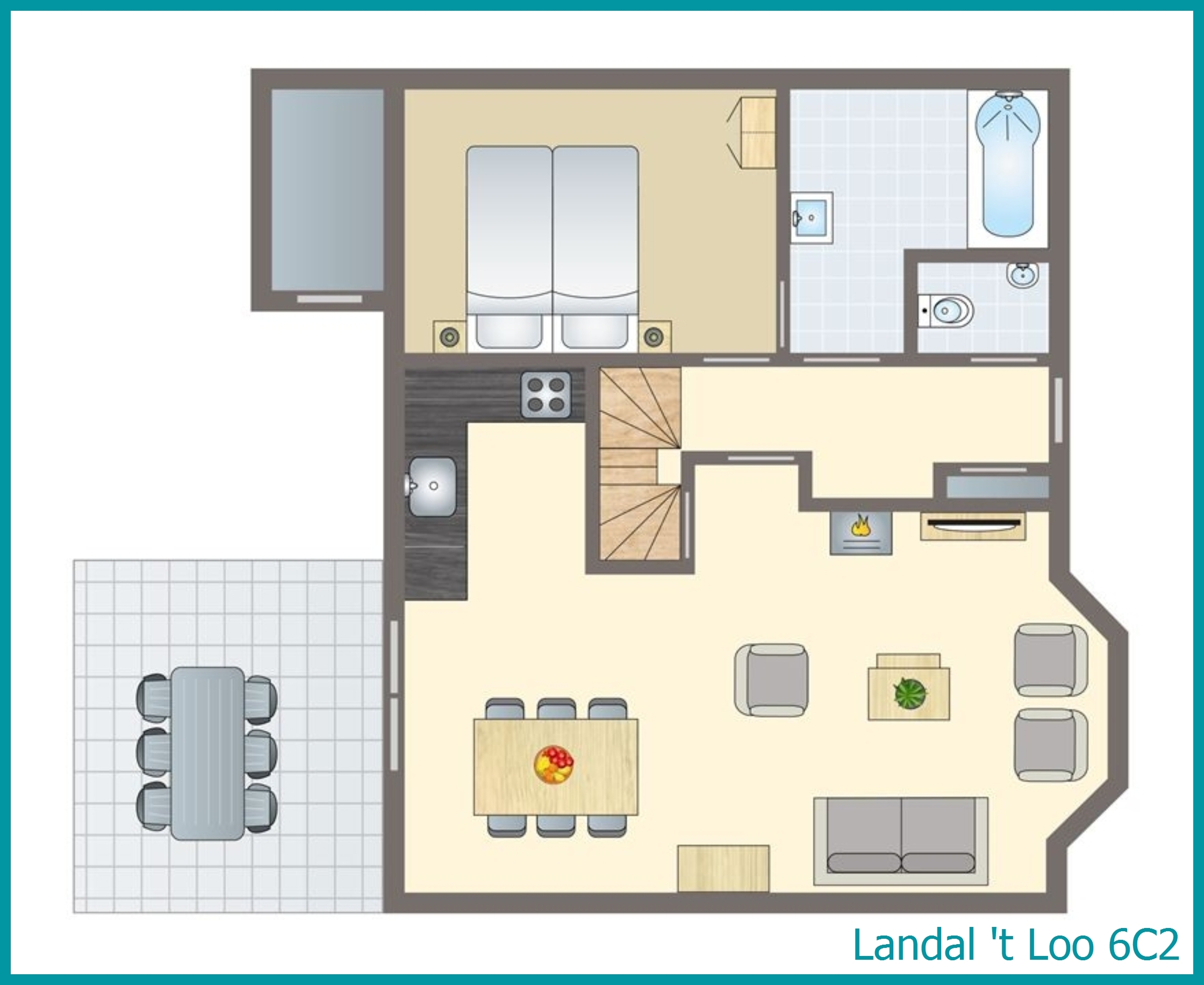 6-persoons bungalow 6C2 in 't Loo