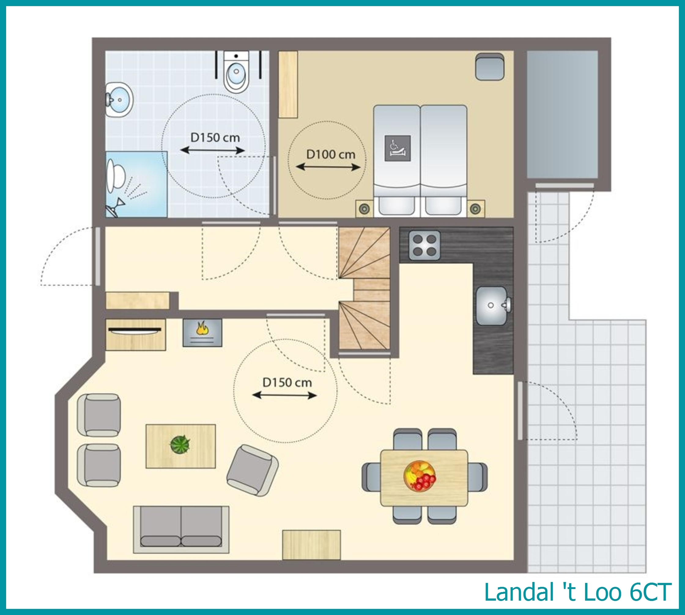 6-persoons bungalow 6CT in 't Loo