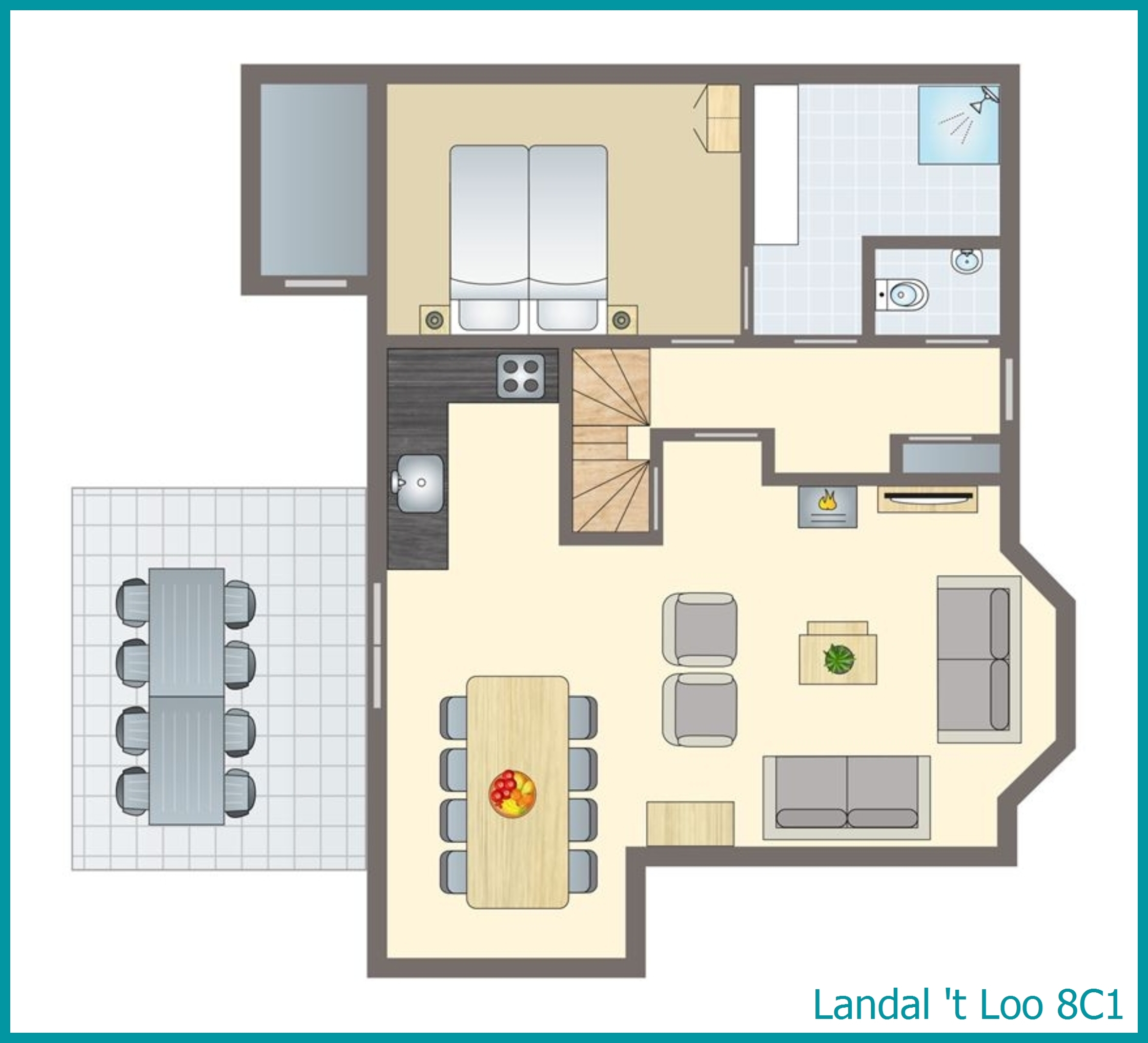 8-persoons bungalow 8C1 in 't Loo