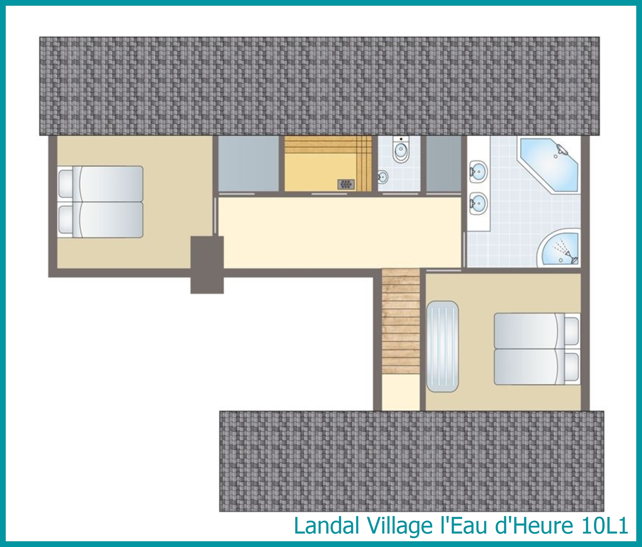 bungalow 10 personnes 10L1 à Village l'Eau d'Heure