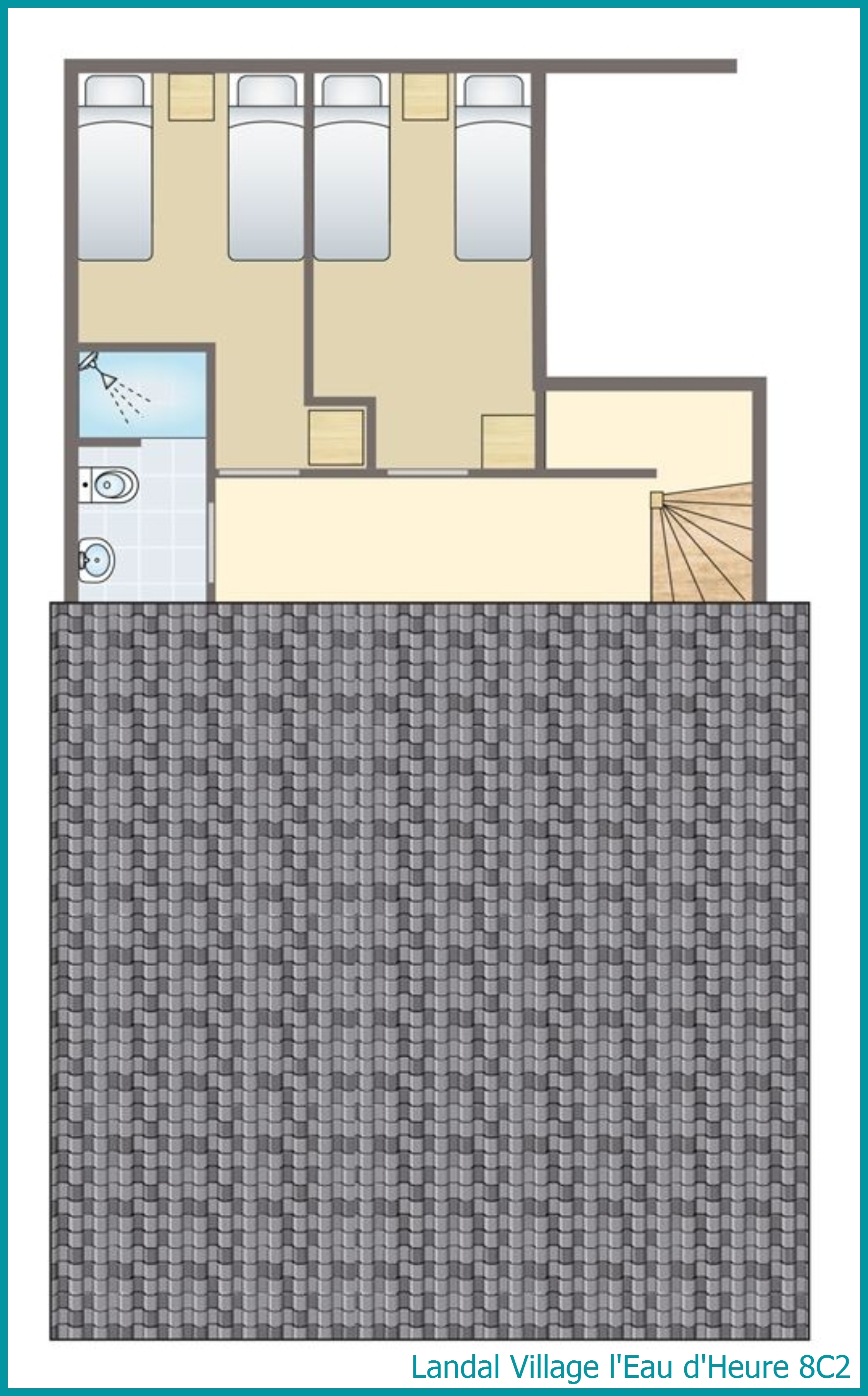 bungalow 8 personnes 8C2 à Village l'Eau d'Heure