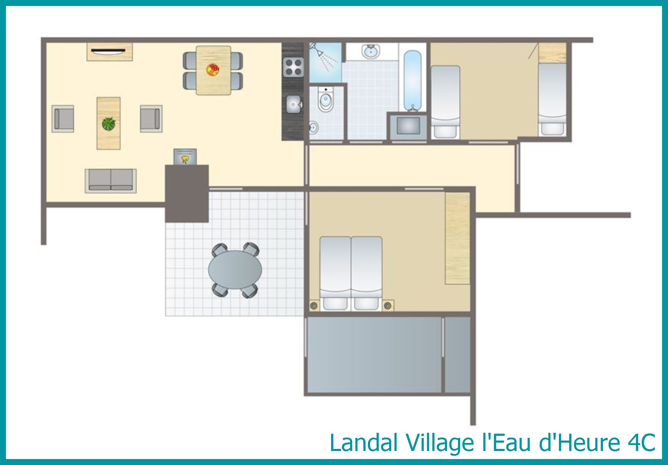 4-persoons bungalow 4C in Village l'Eau d'Heure