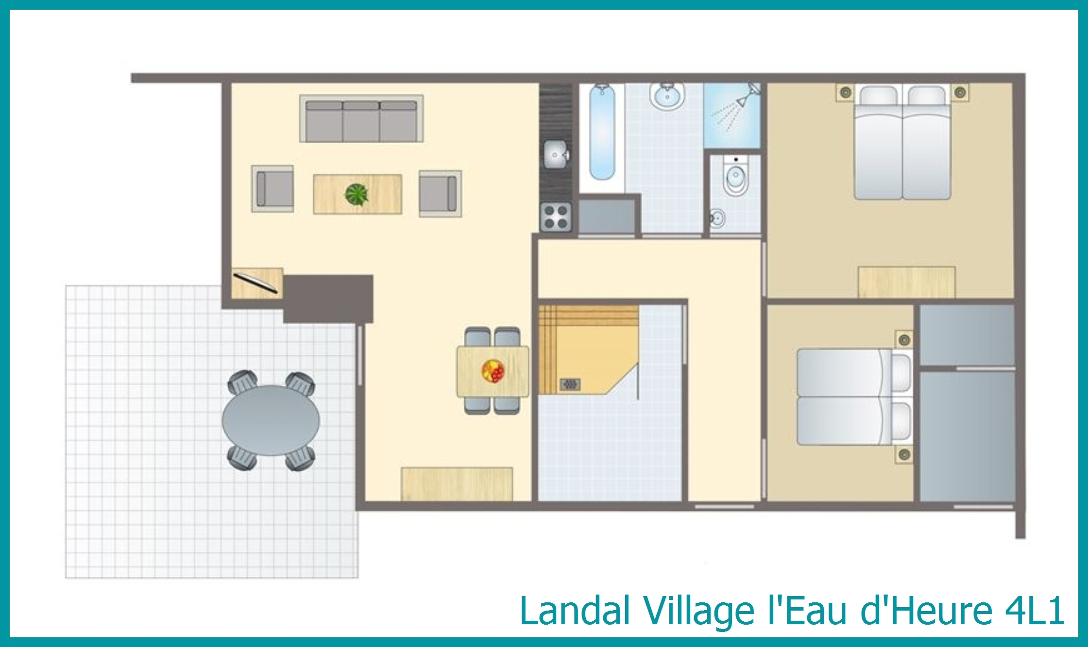 4-persoons bungalow 4L1 in Village l'Eau d'Heure