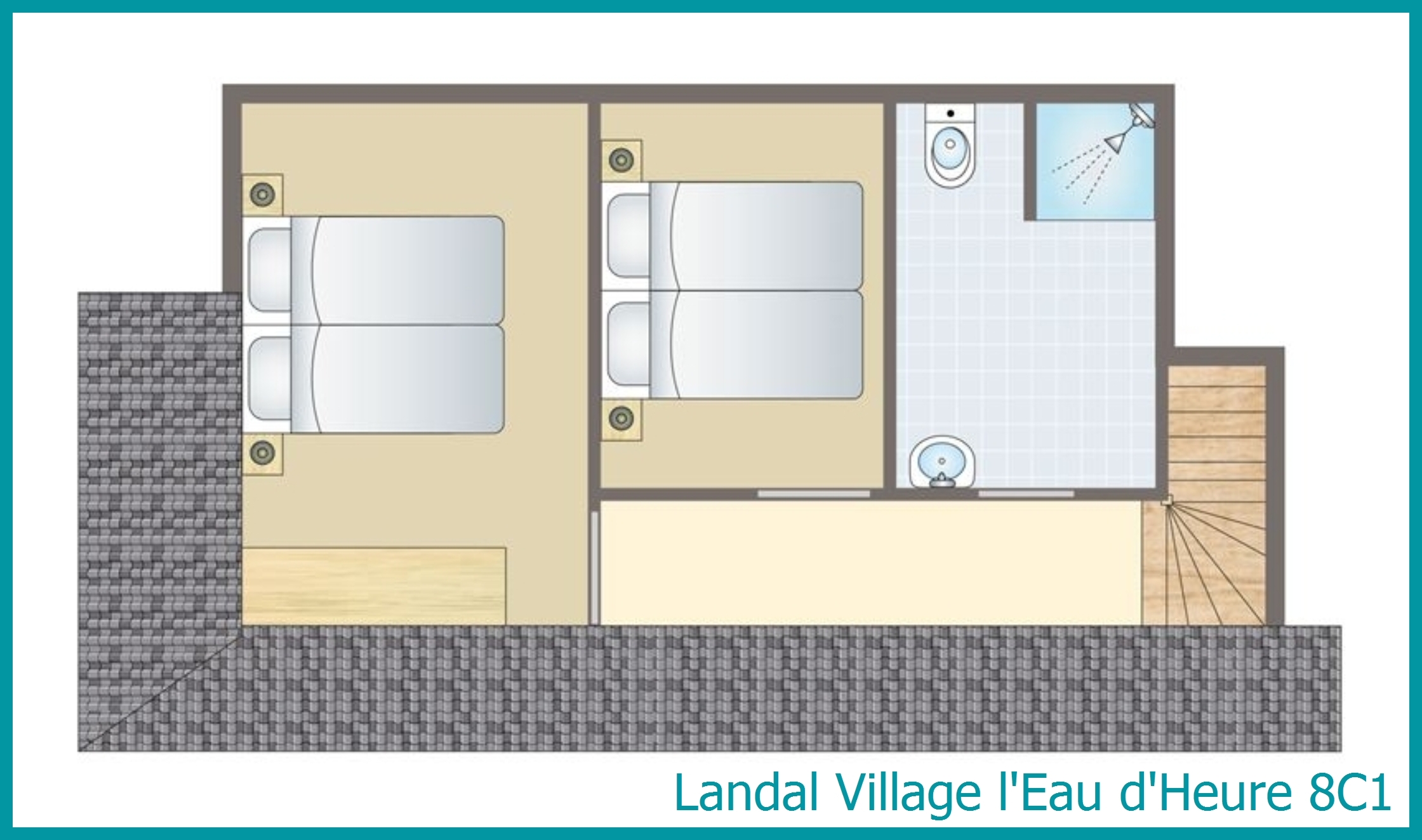 8-persoons bungalow 8C1 in Village l'Eau d'Heure