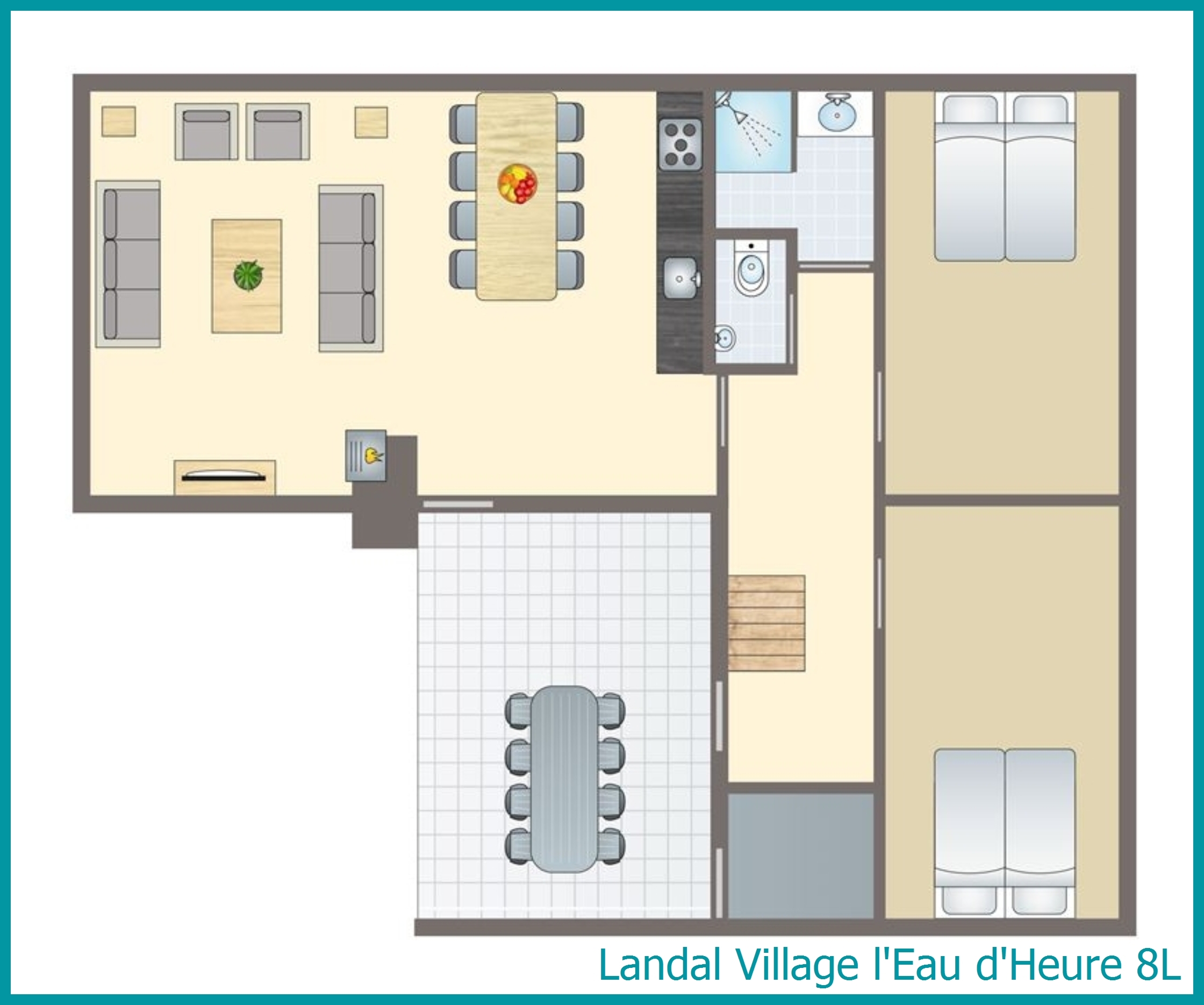 8-persoons bungalow 8L in Village l'Eau d'Heure