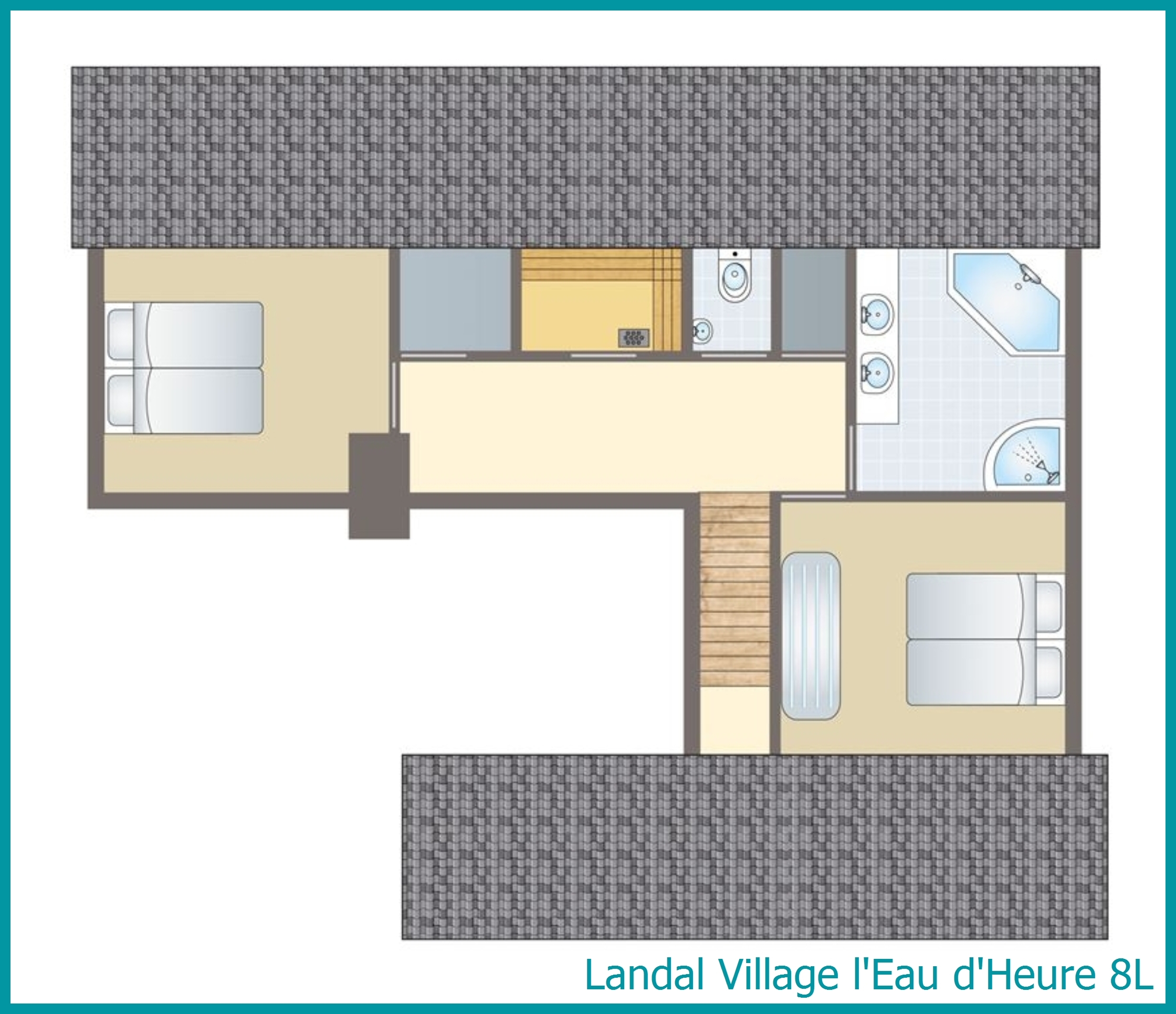 8-persoons bungalow 8L in Village l'Eau d'Heure