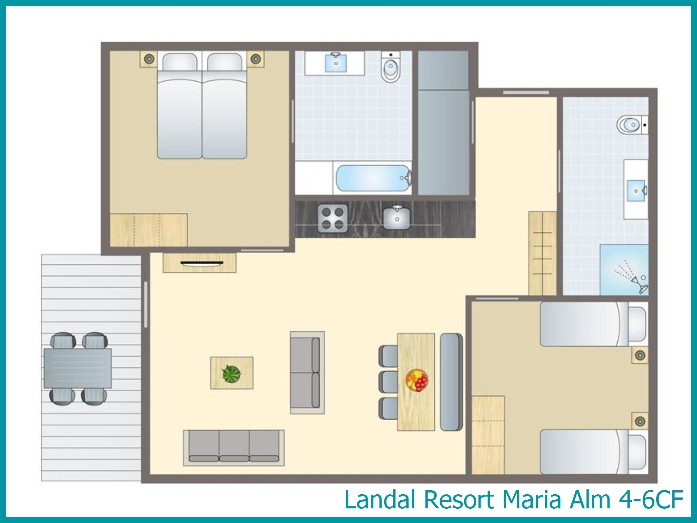 4-6-persoons appartement 4-6CF in Resort Maria Alm
