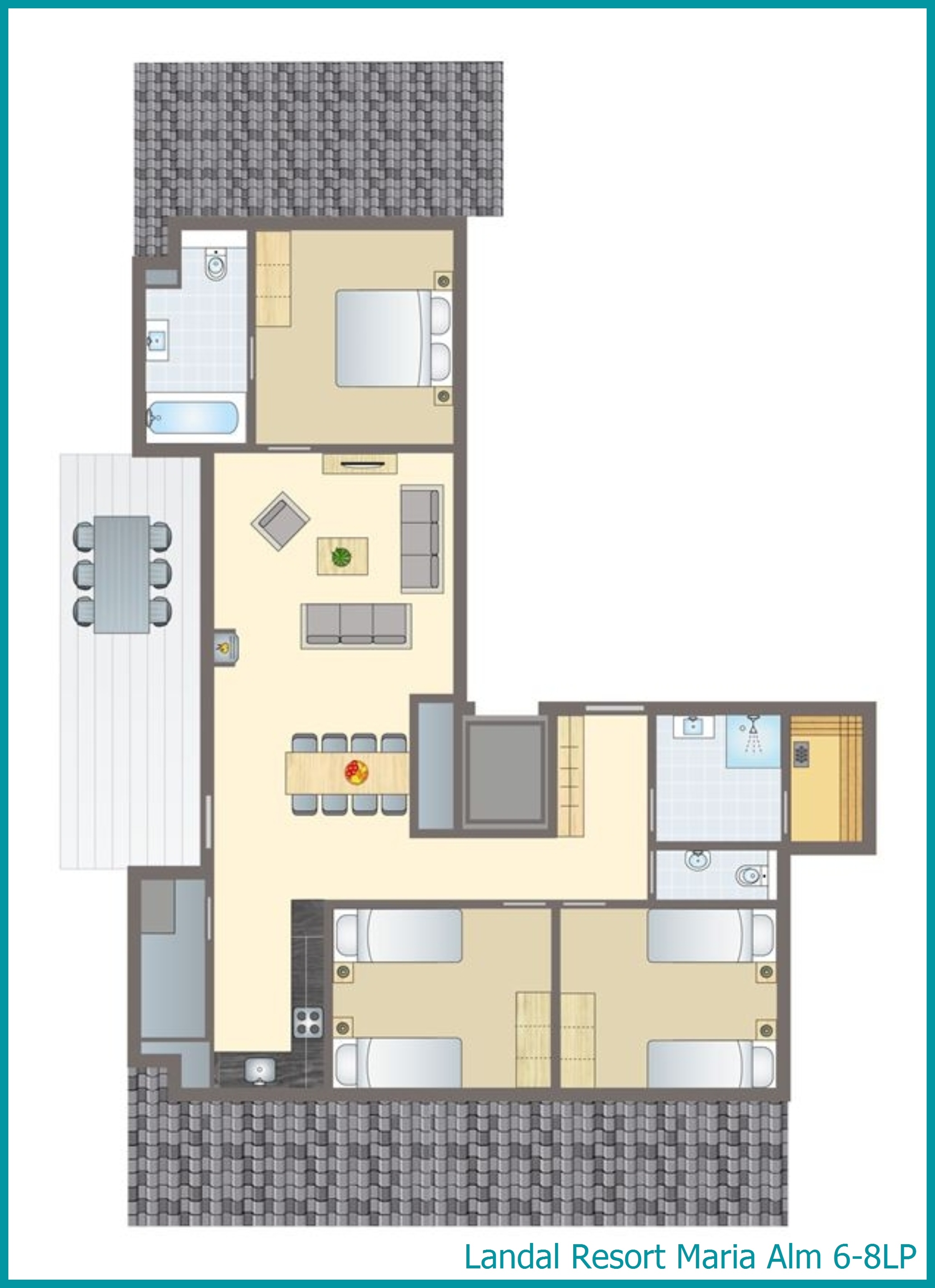 6-8-persoons penthouse 6-8LP in Resort Maria Alm