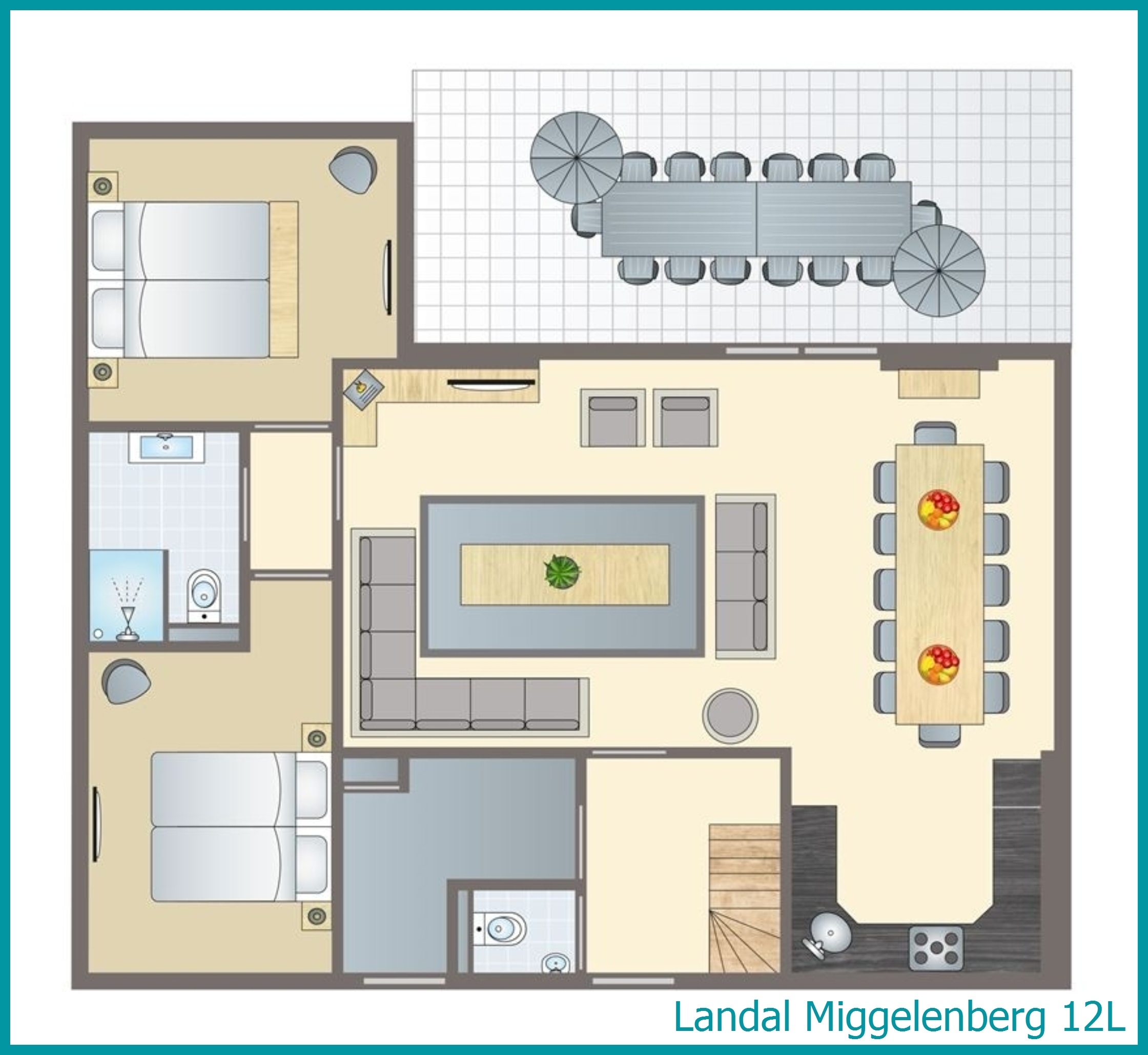 12-persoons bungalow 12L in Miggelenberg