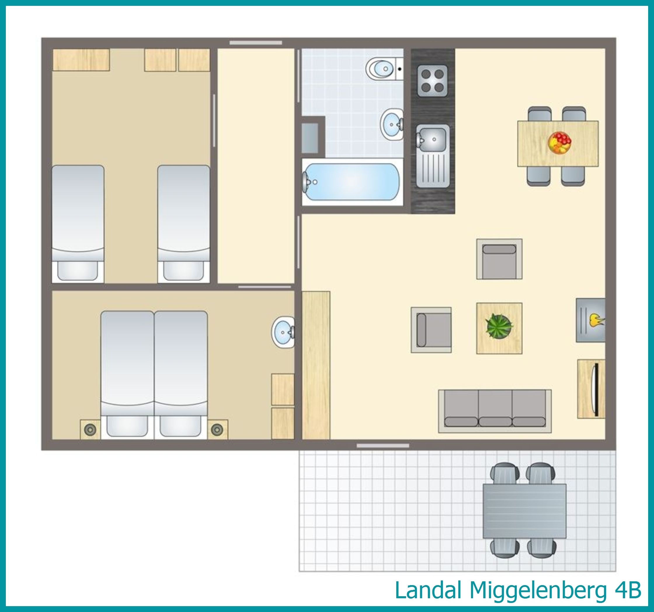 4-persoons bungalow 4B in Miggelenberg