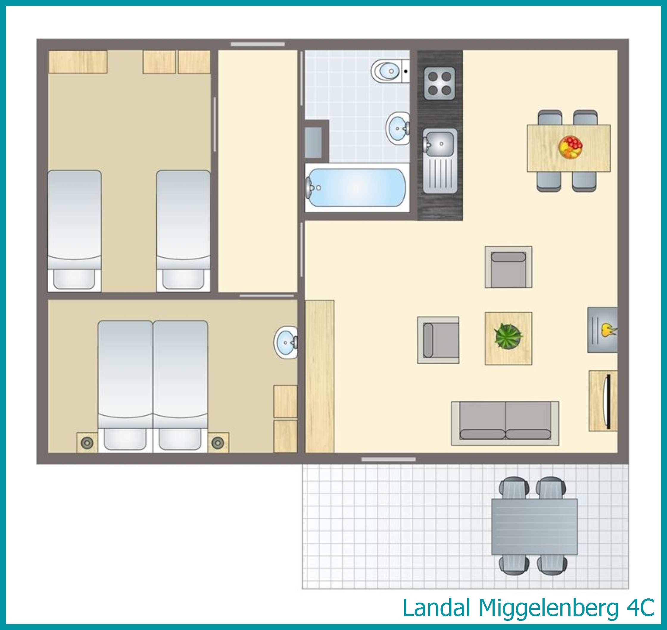 4-persoons bungalow 4C in Miggelenberg