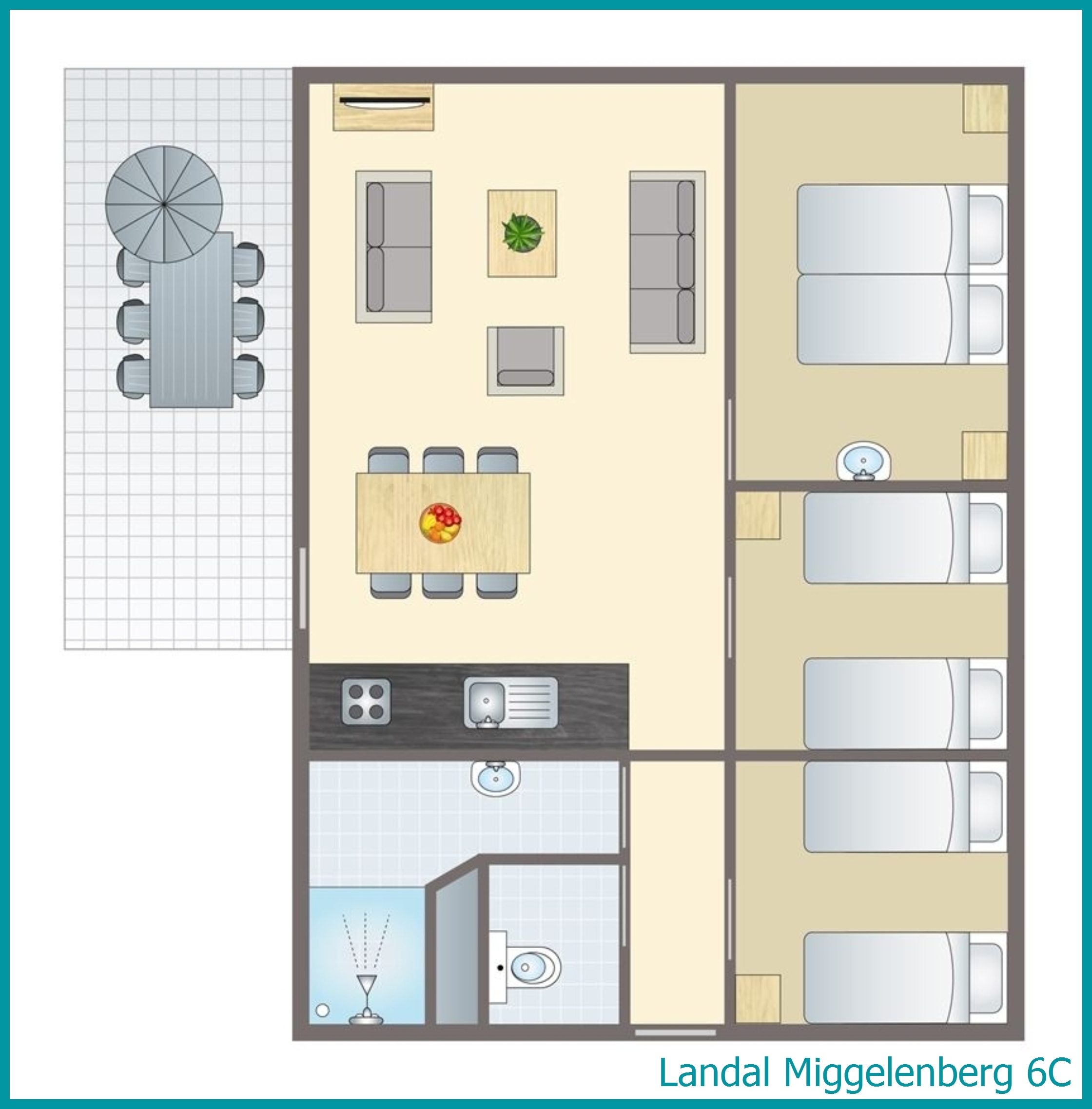 6-persoons bungalow 6C in Miggelenberg