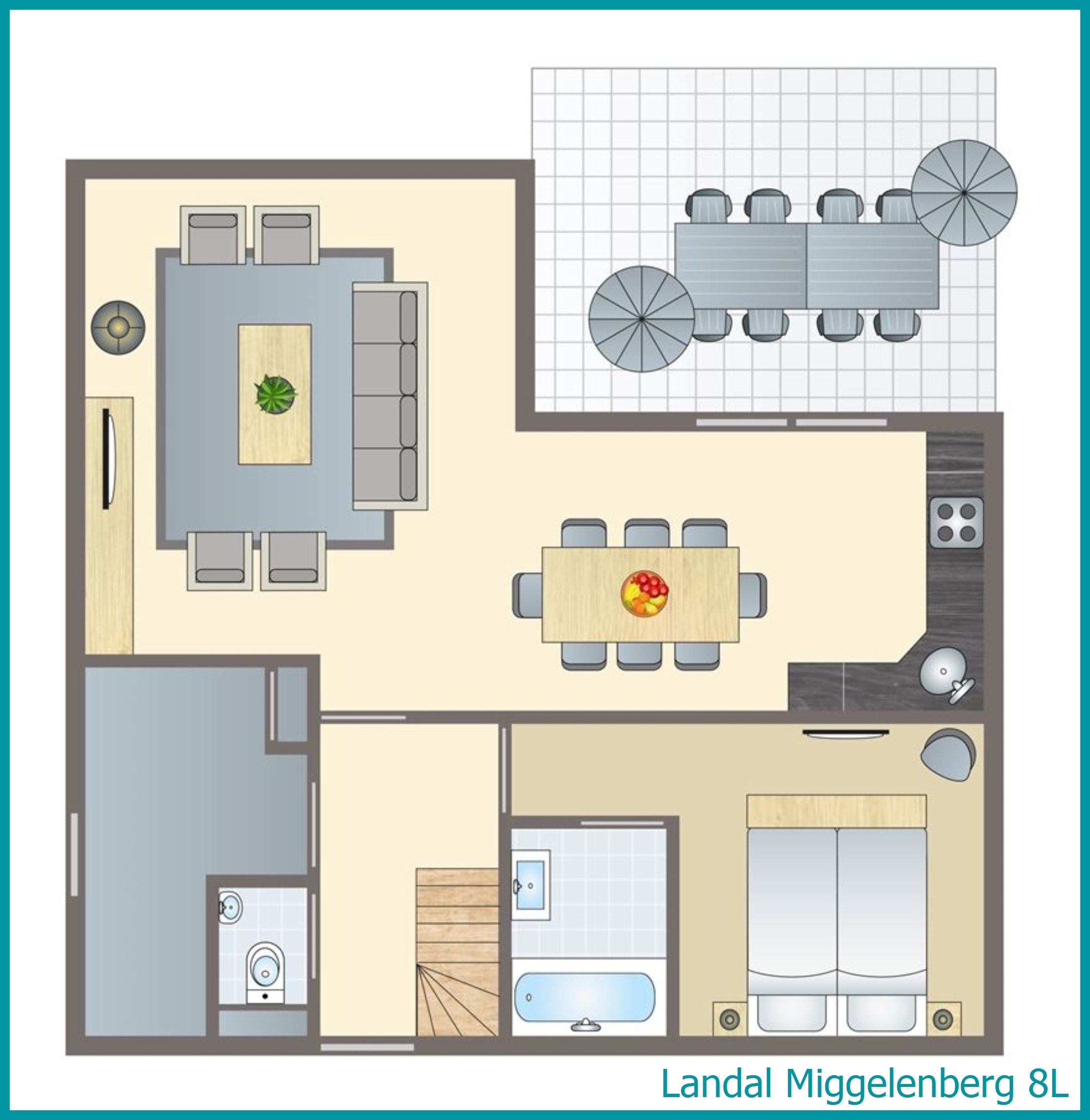 8-persoons bungalow 8L in Miggelenberg