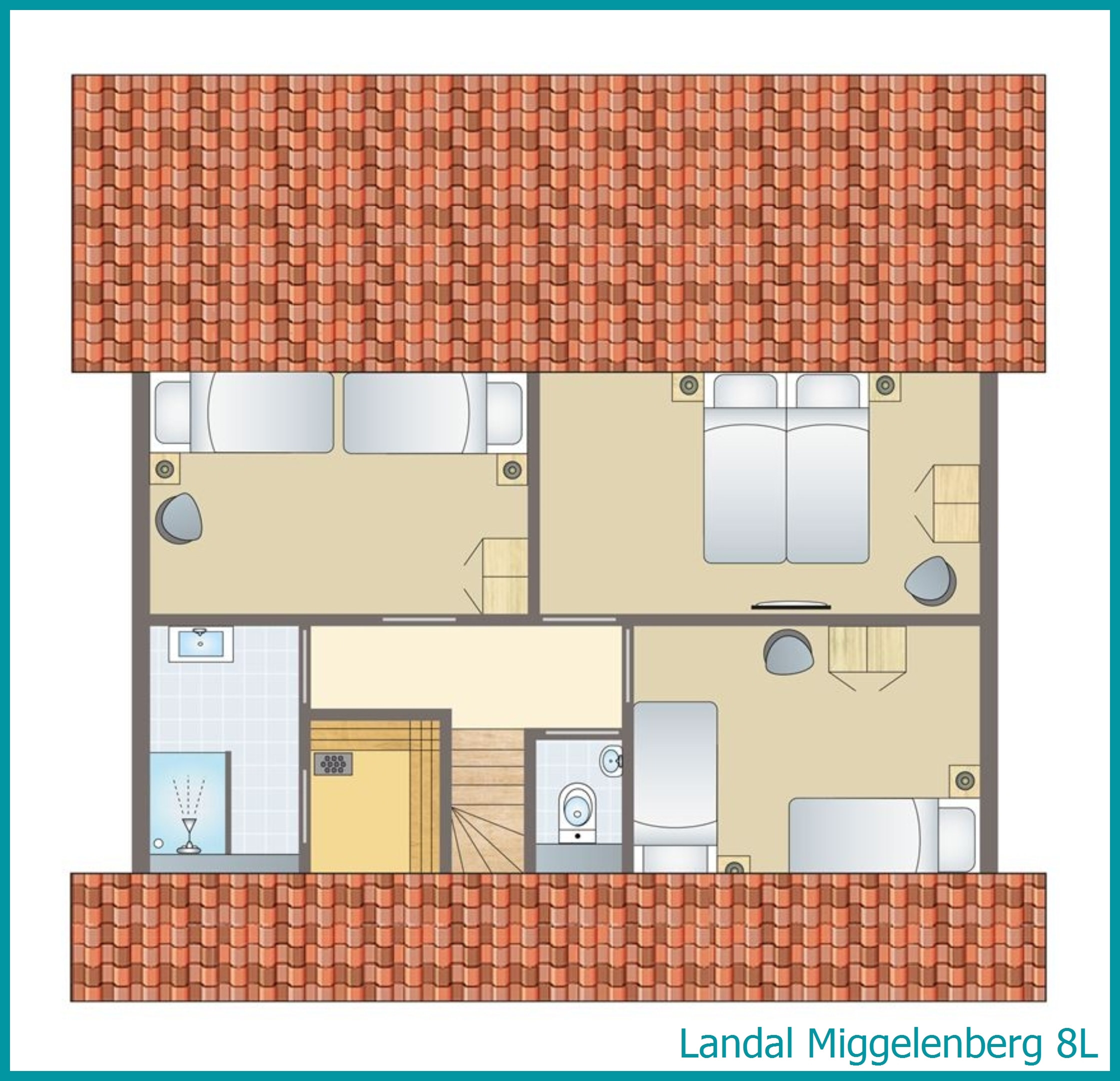 8-persoons bungalow 8L in Miggelenberg