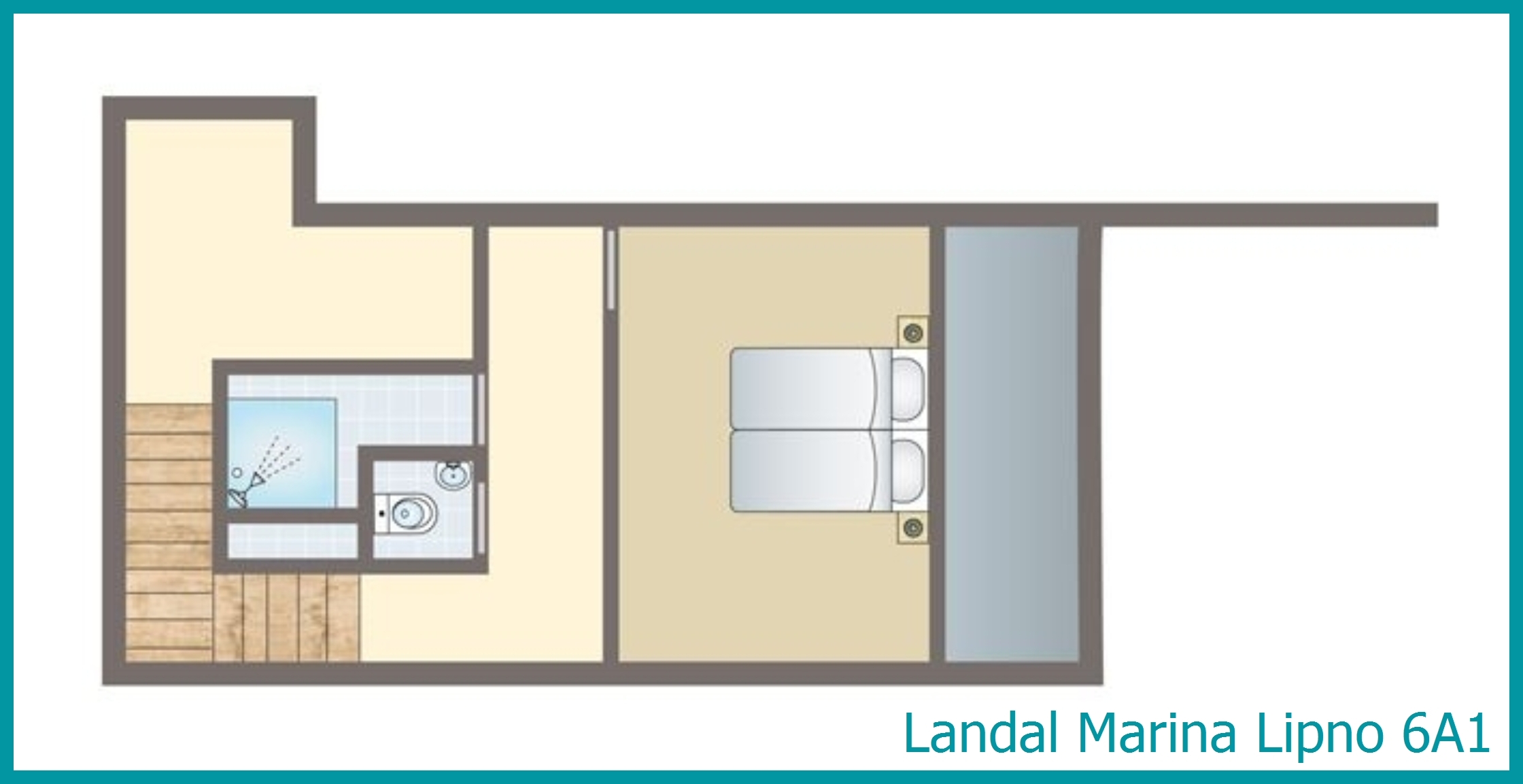 6-persoons appartement 6A1 in Marina Lipno
