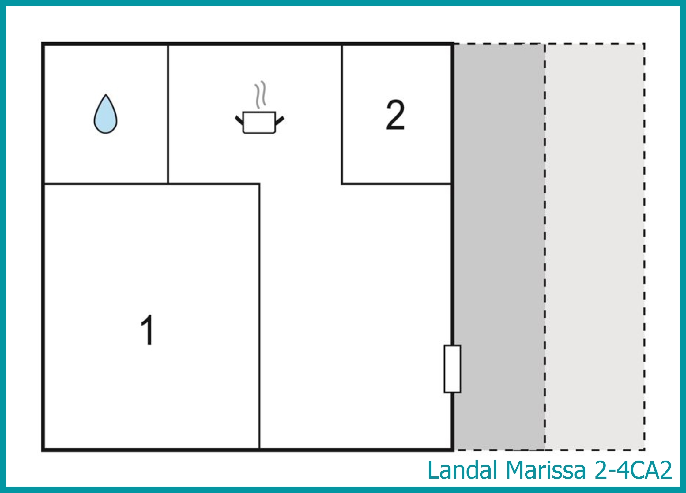 2-4-persoons appartement 2-4CA2 in Marissa