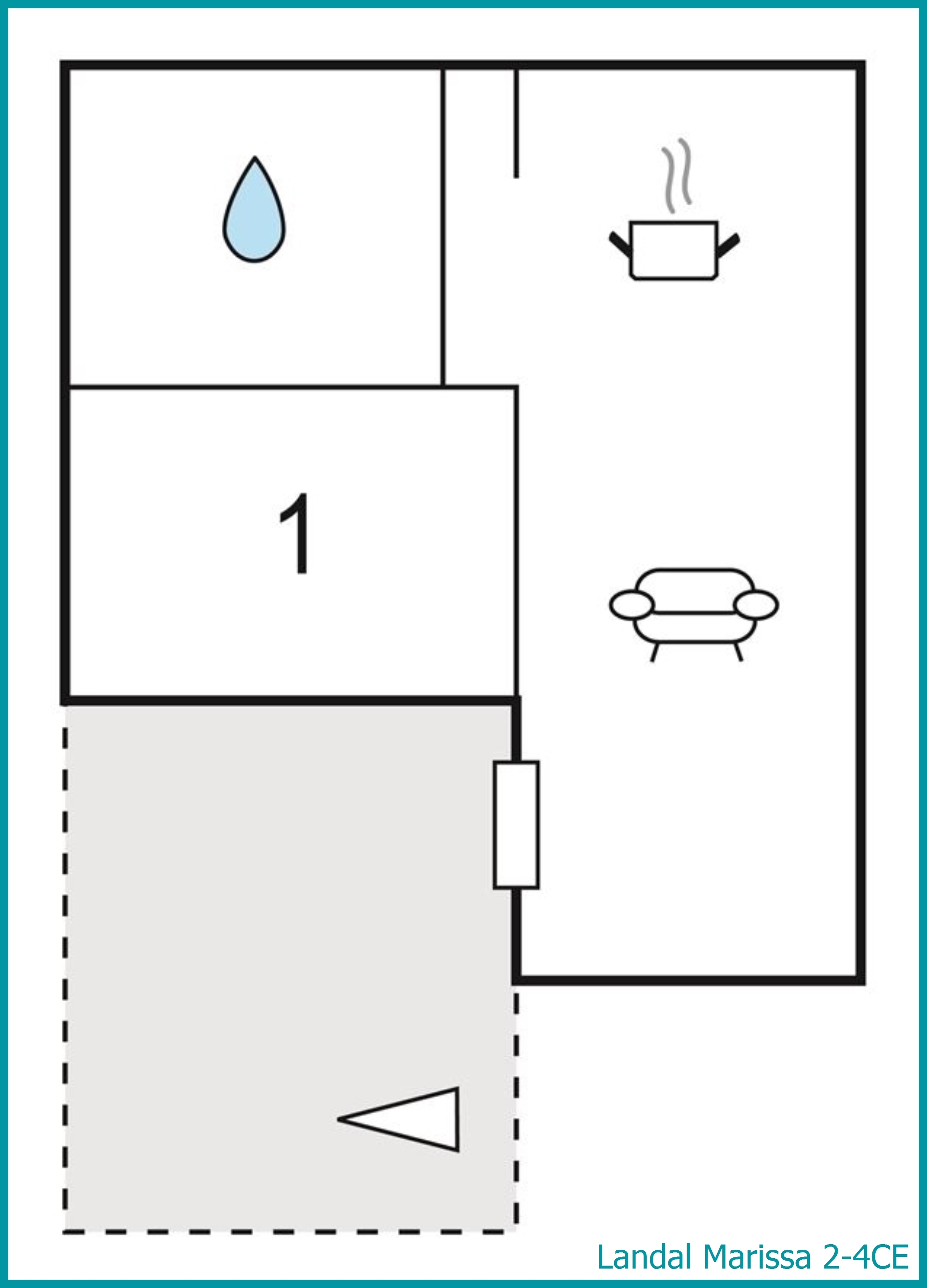 2-4-persoons vakantiehuis 2-4CE in Marissa