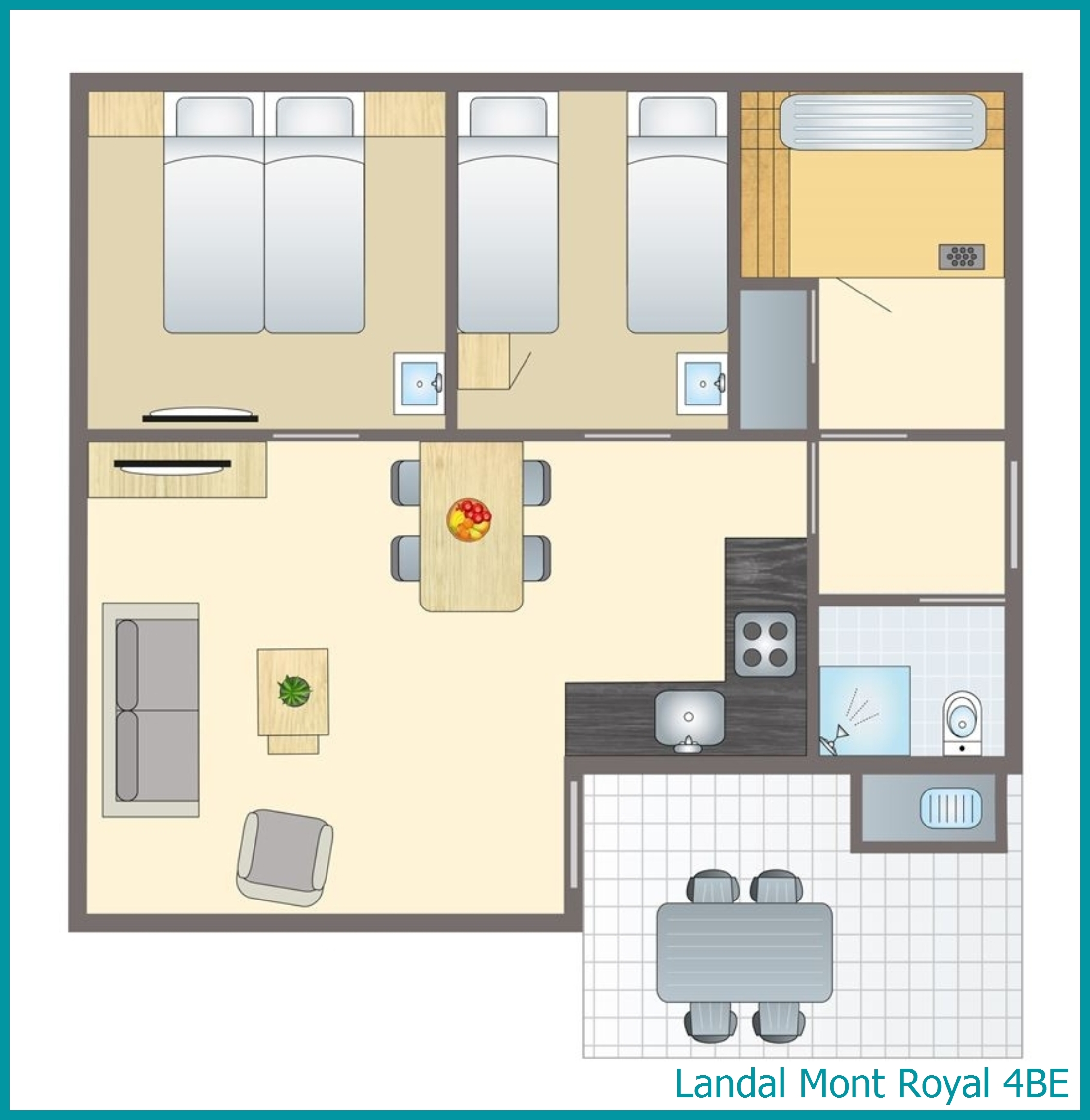 bungalow 4 personnes 4BE à Mont Royal