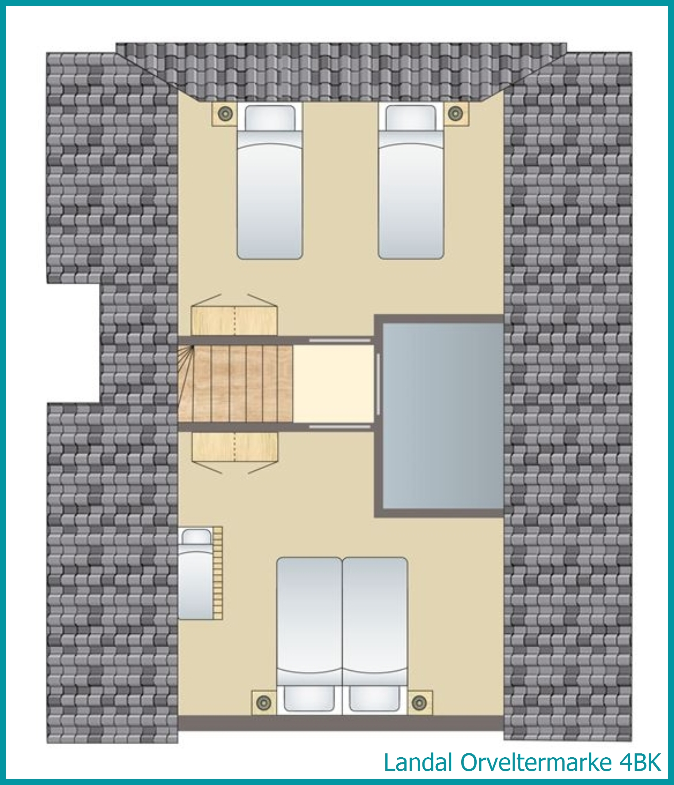4-persoons kinderbungalow 4BK in Orveltermarke