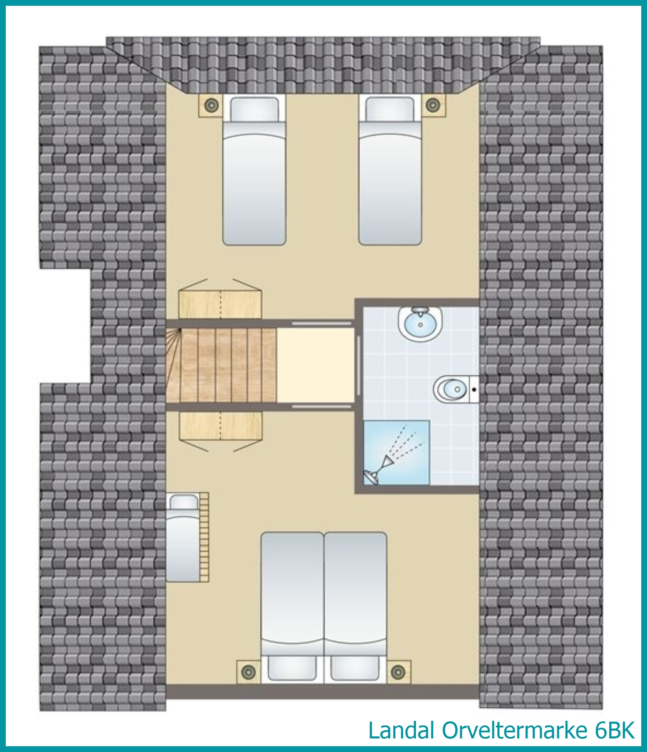 6-persoons kinderbungalow 6BK in Orveltermarke