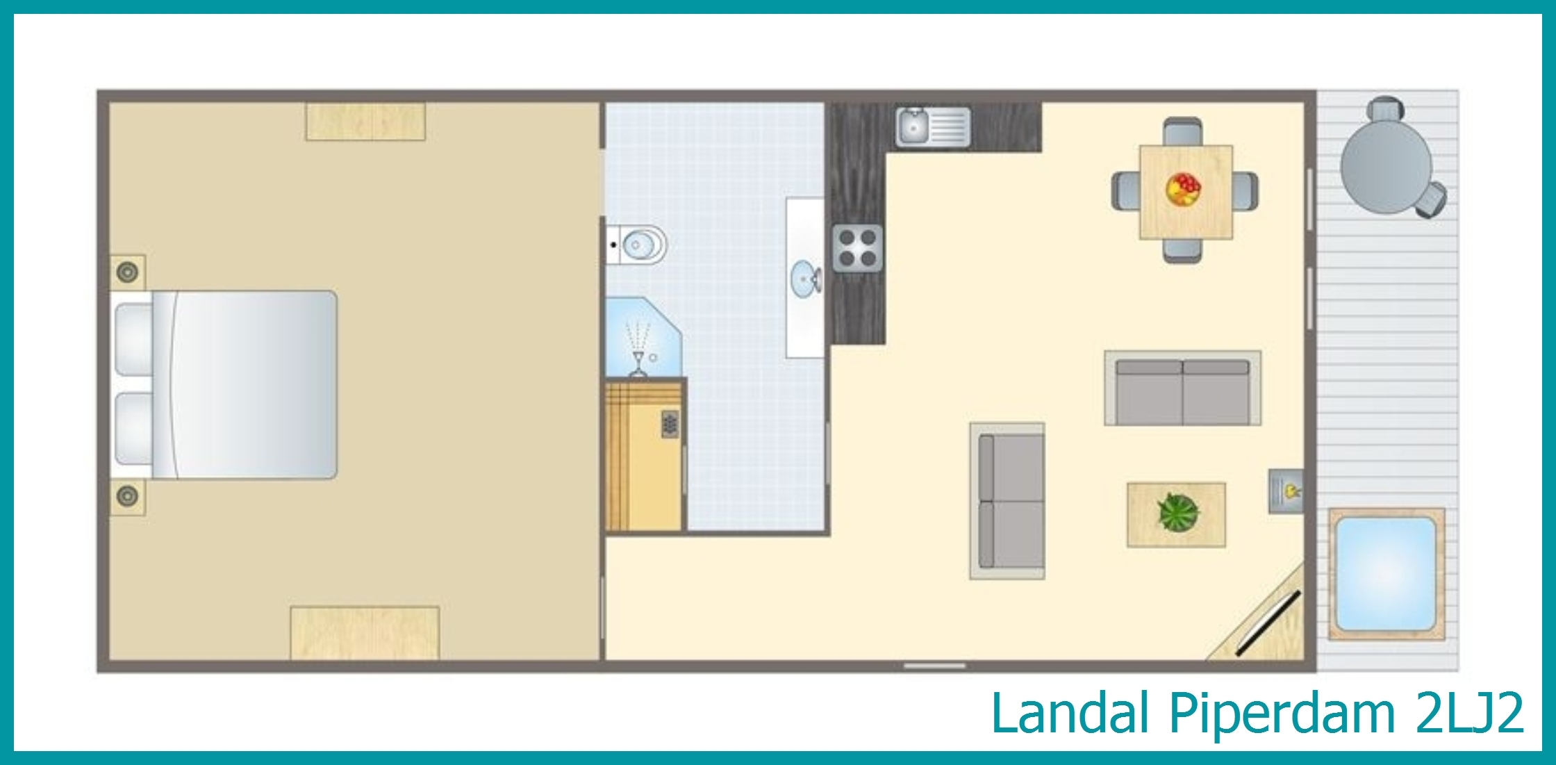 2-persoons chalet 2LJ2 in Piperdam