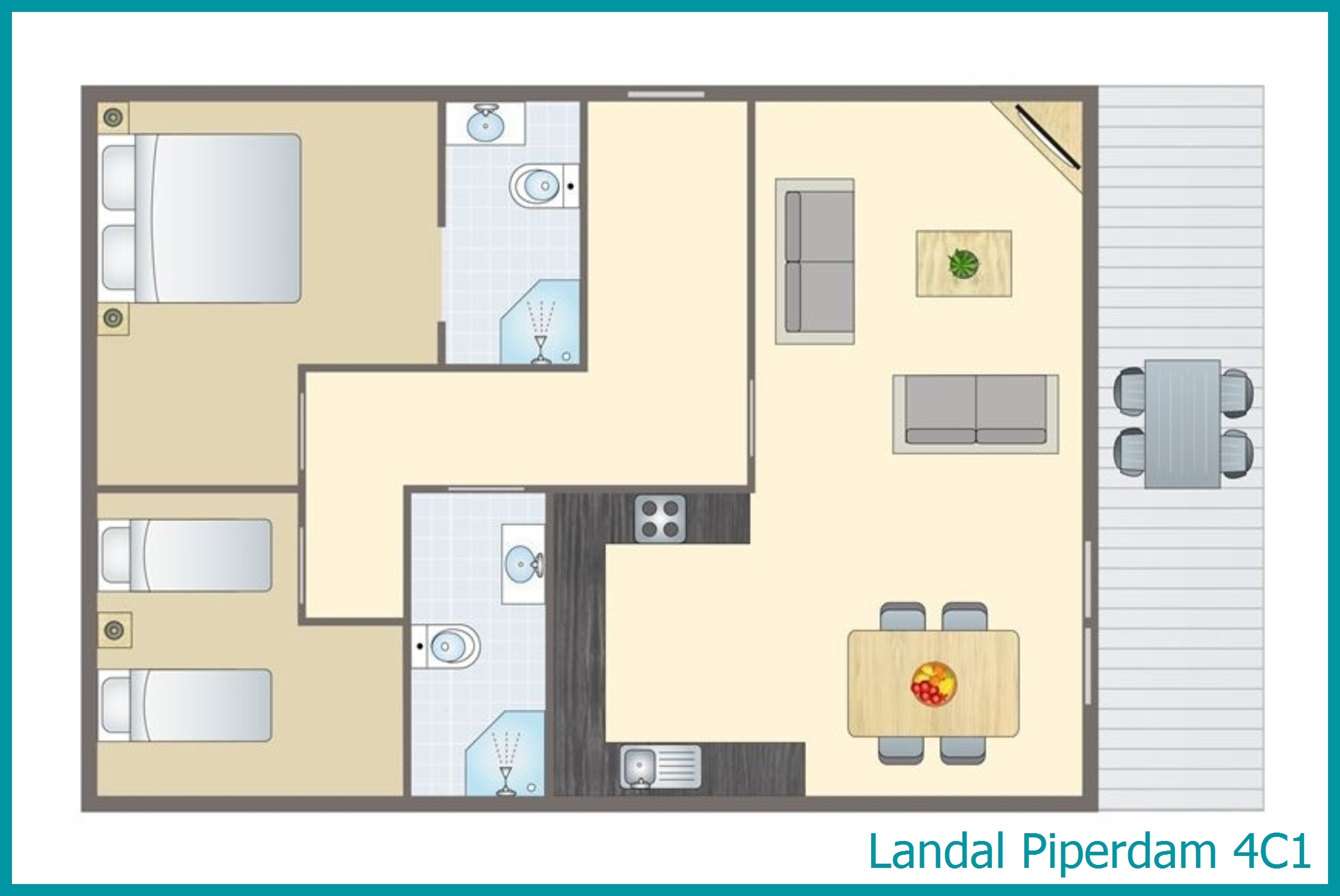 4-persoons chalet 4C1 in Piperdam
