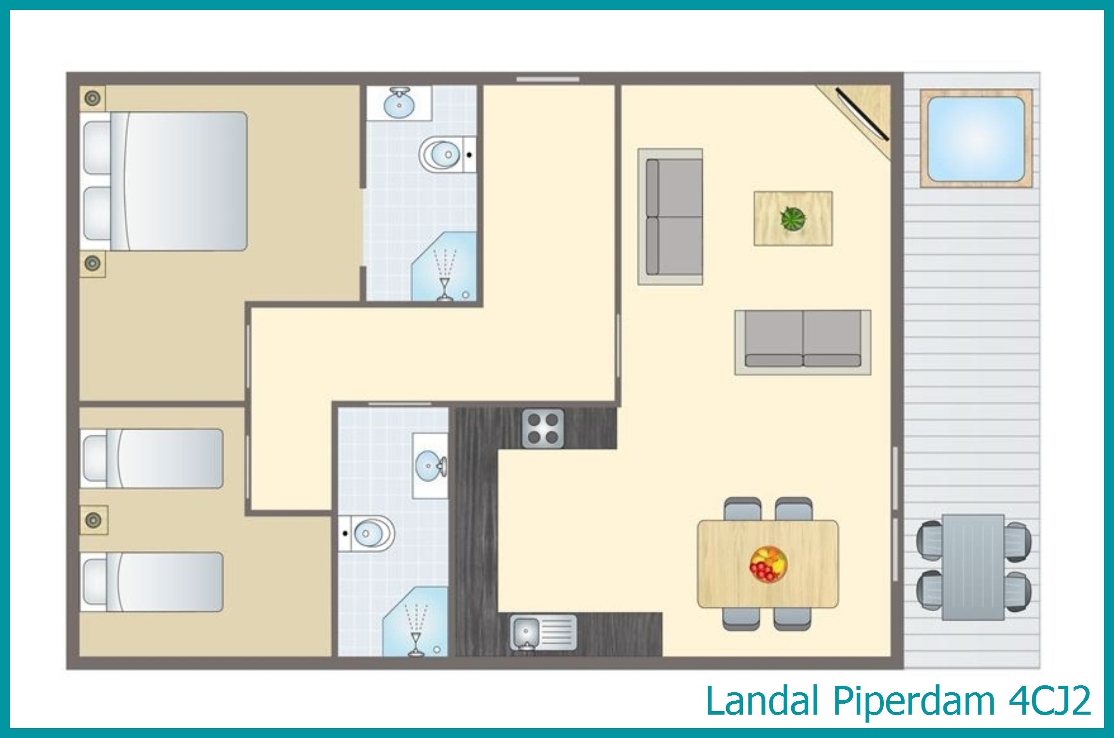 4-persoons chalet 4CJ2 in Piperdam