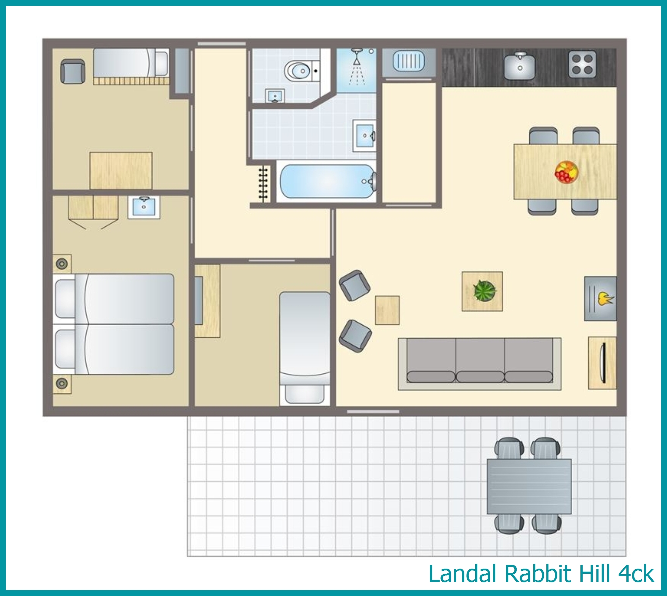 4-persoons kinderbungalow 4ck in Rabbit Hill