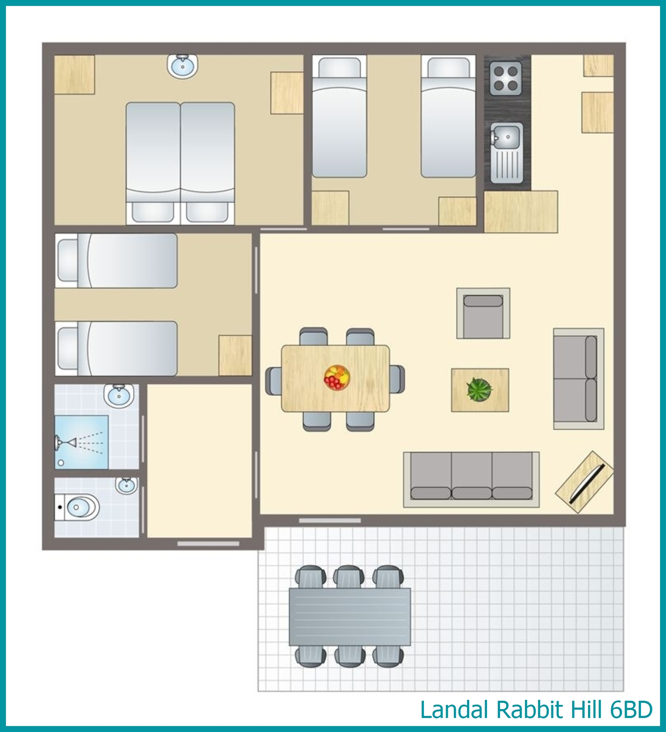 6-persoons hondenbungalow 6BD in Rabbit Hill