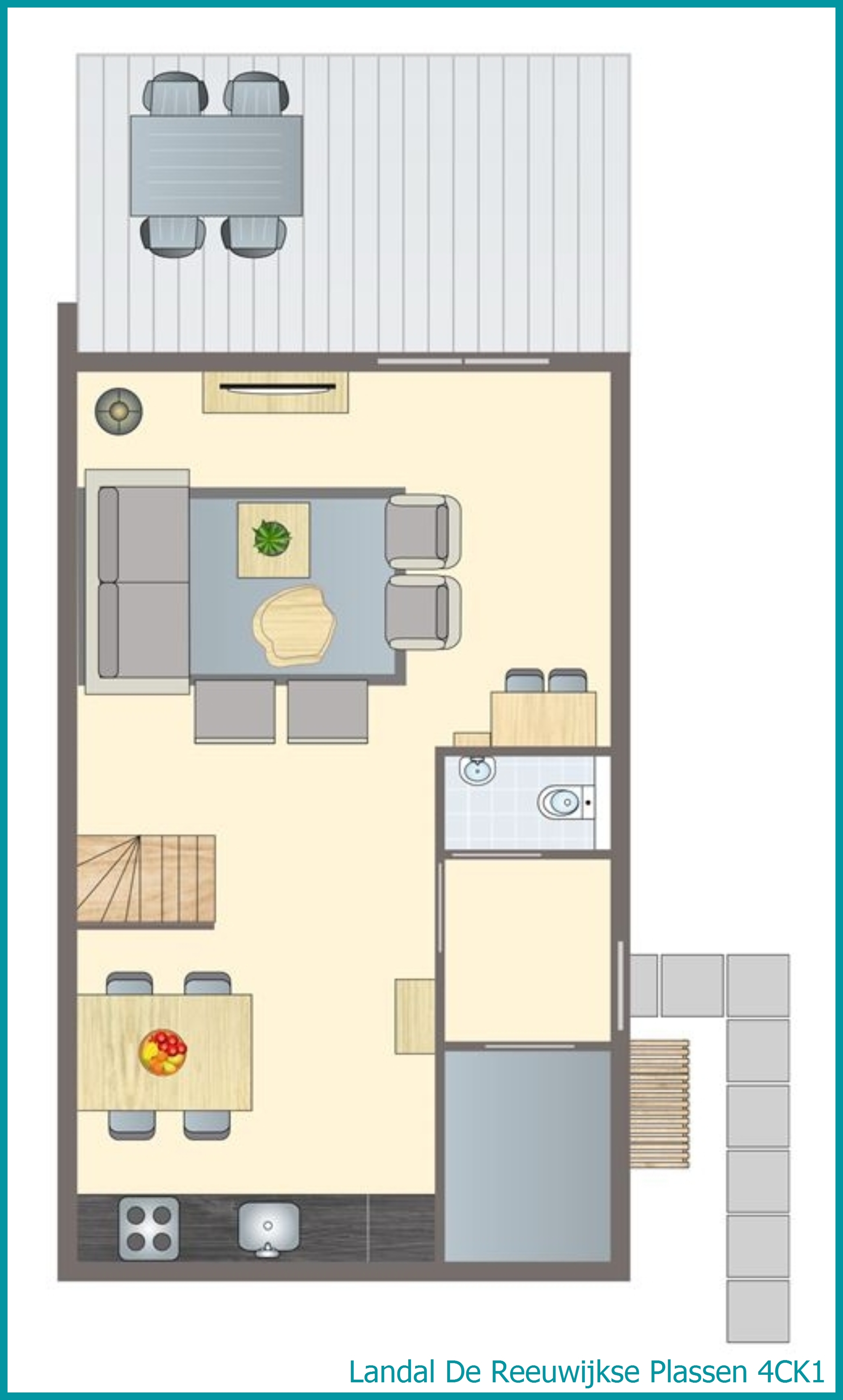 4-persoons kinderwoning 4CK1 in De Reeuwijkse Plassen