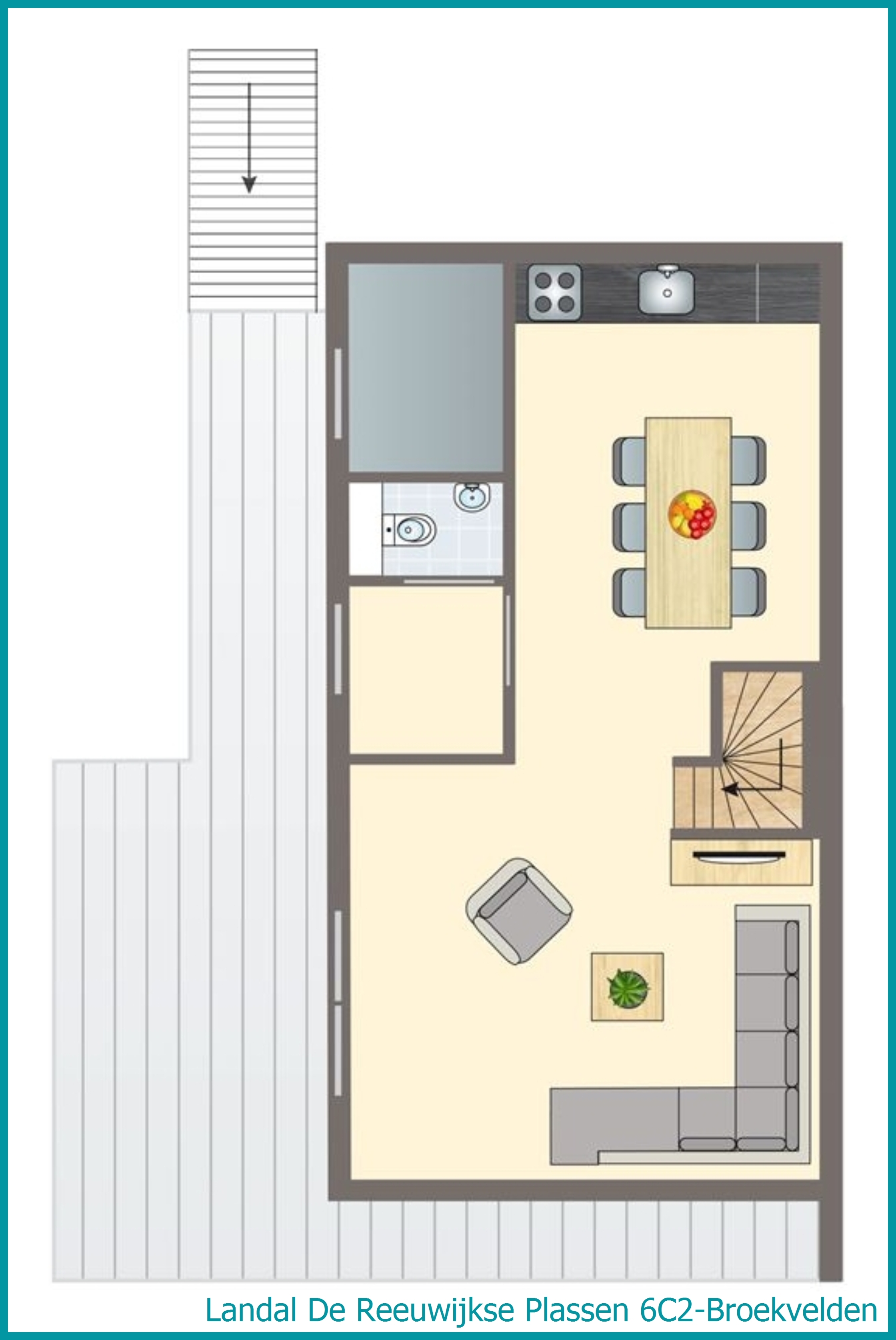 6-persoons waterwoning 6C2-Broekvelden in De Reeuwijkse Plassen